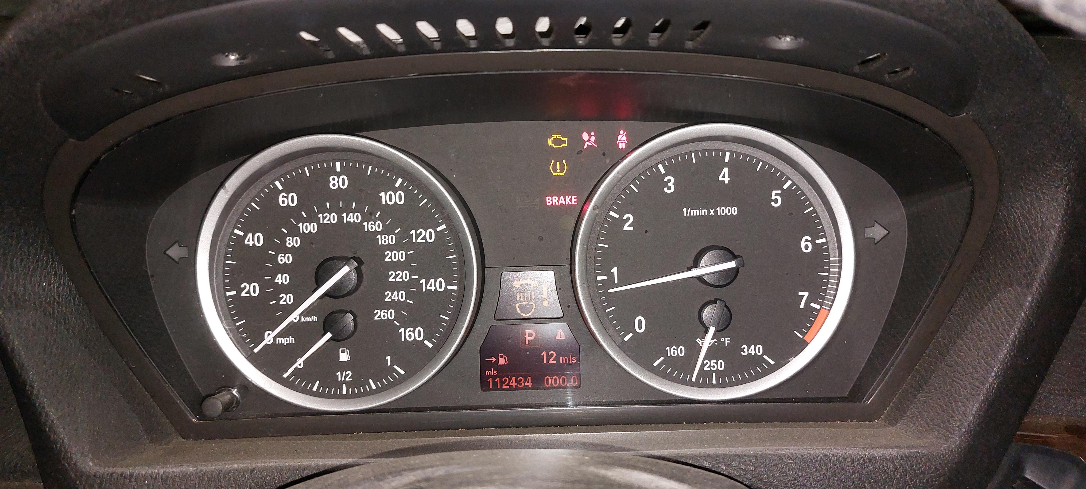 2011-2014 BMW X6 (E71) 3.0L / 4.4L - SPEEDOMETER INSTRUMENT GAUGE CLUSTER (112k) — exact item pictured