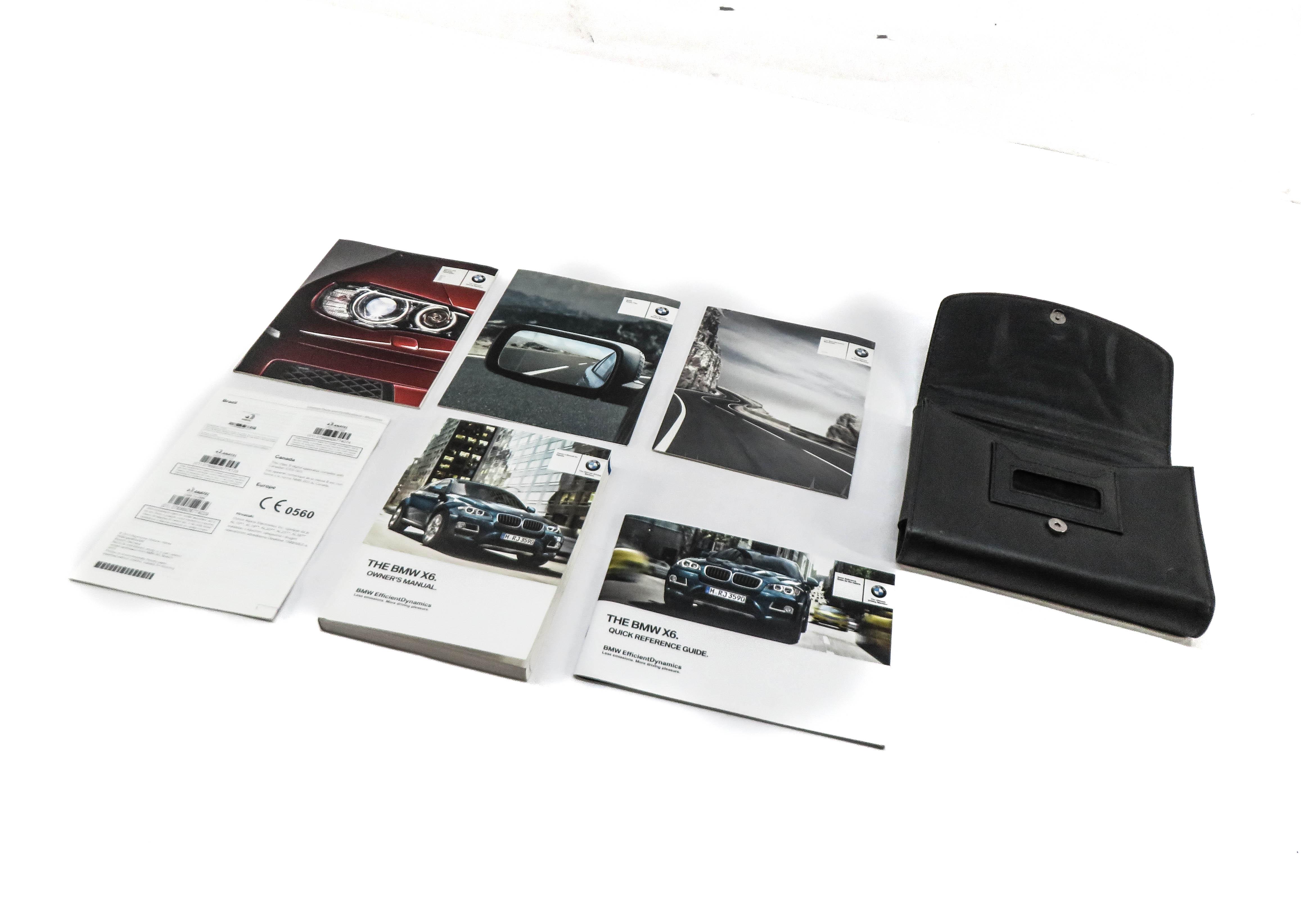 2014 BMW X6 (E71) OWNERS MANUAL BOOK BOOKLET GUIDE SET w/ CASE — exact item pictured