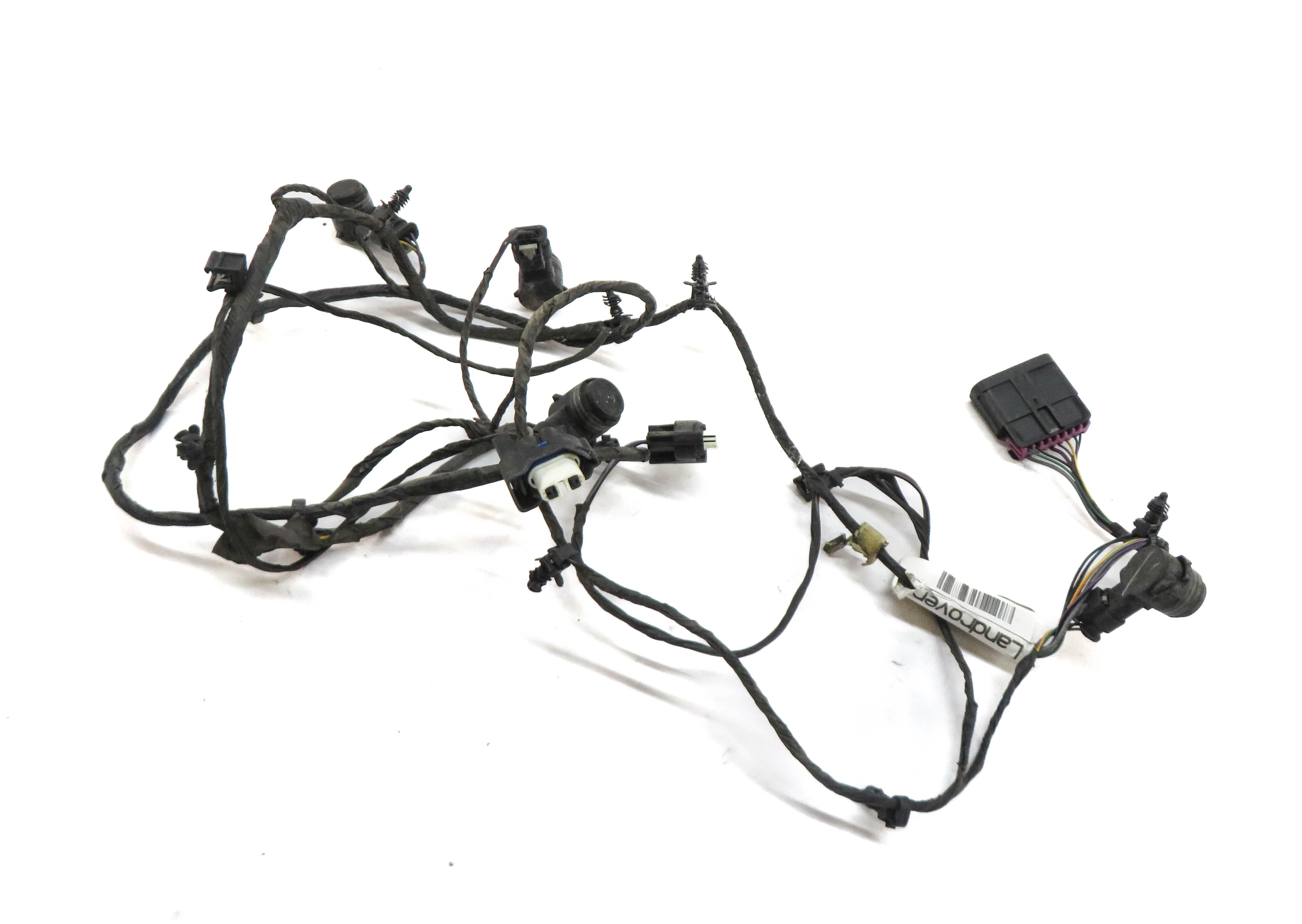 2015 DISCOVERY SPORT (L550) FRONT PDC PARK SENSOR SET w/ HARNESS (BLACK) — exact item pictured