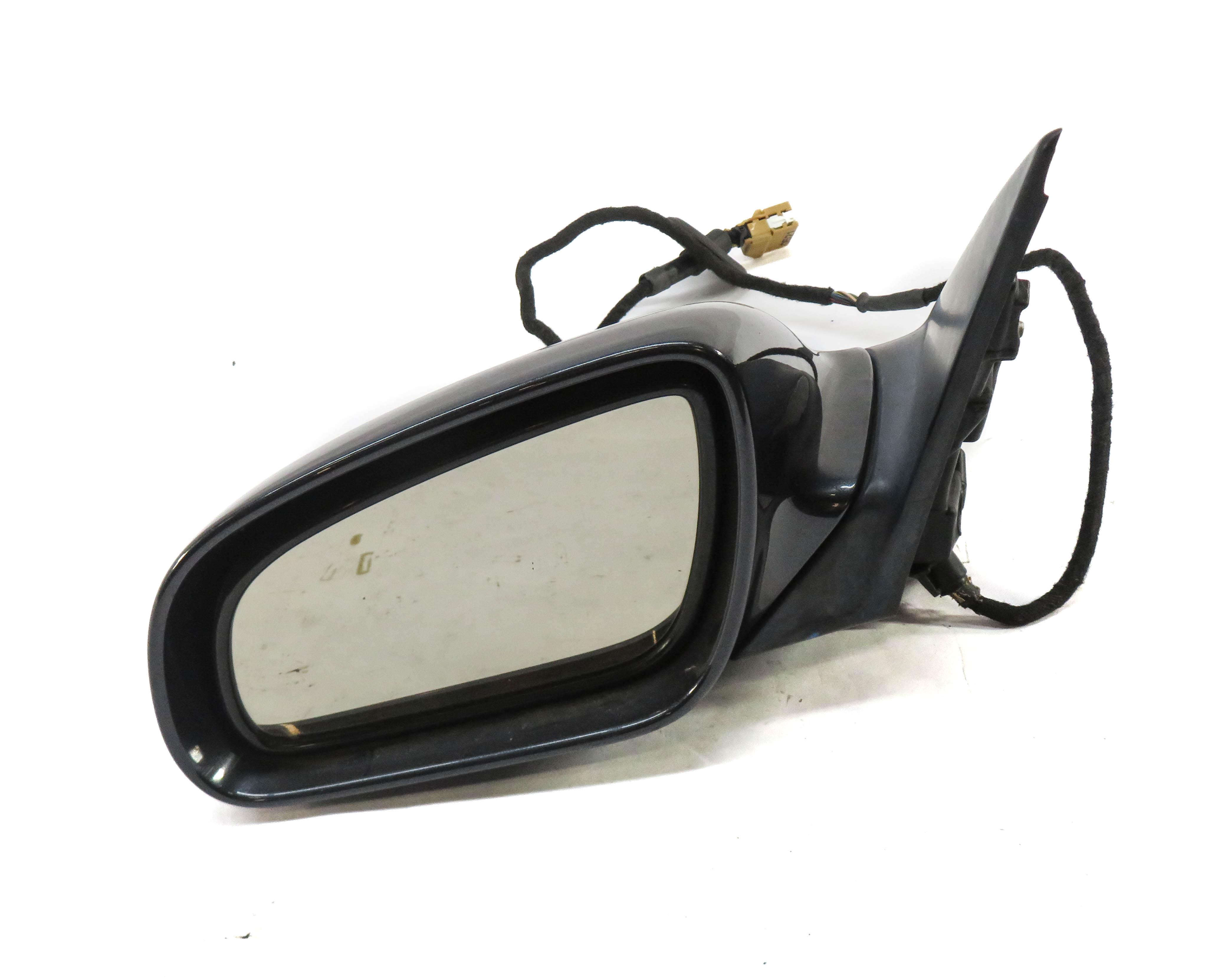 2003-2007 AUDI A8 (D3) LEFT DRIVER P-FOLD HEATED AUTODIM DOOR MIRROR (GRAY) — exact item pictured