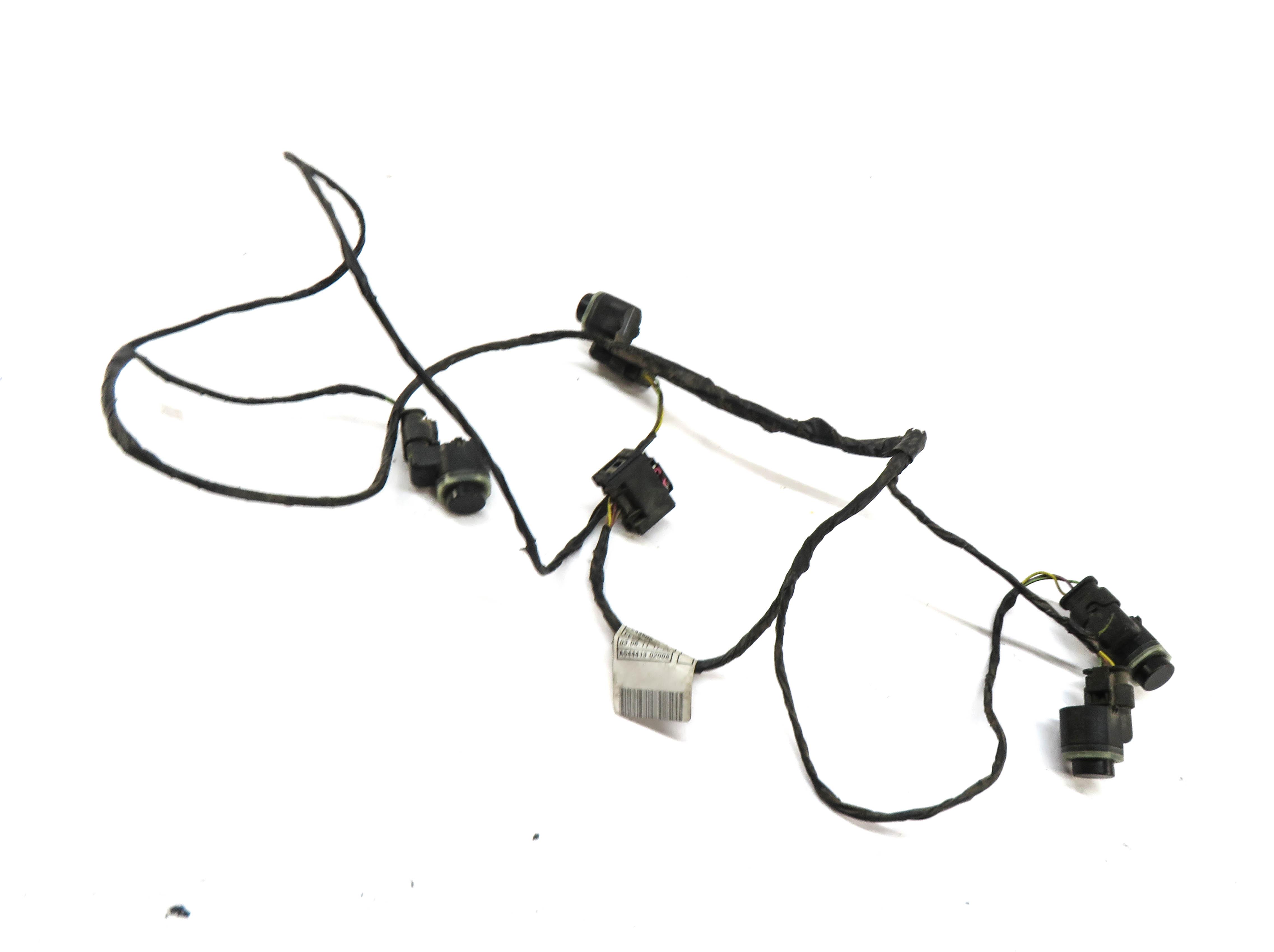 2011 BMW X3 (F25) REAR PDC PARK DISTANCE SENSOR SET w/ HARNESS (BLACK) — exact item pictured