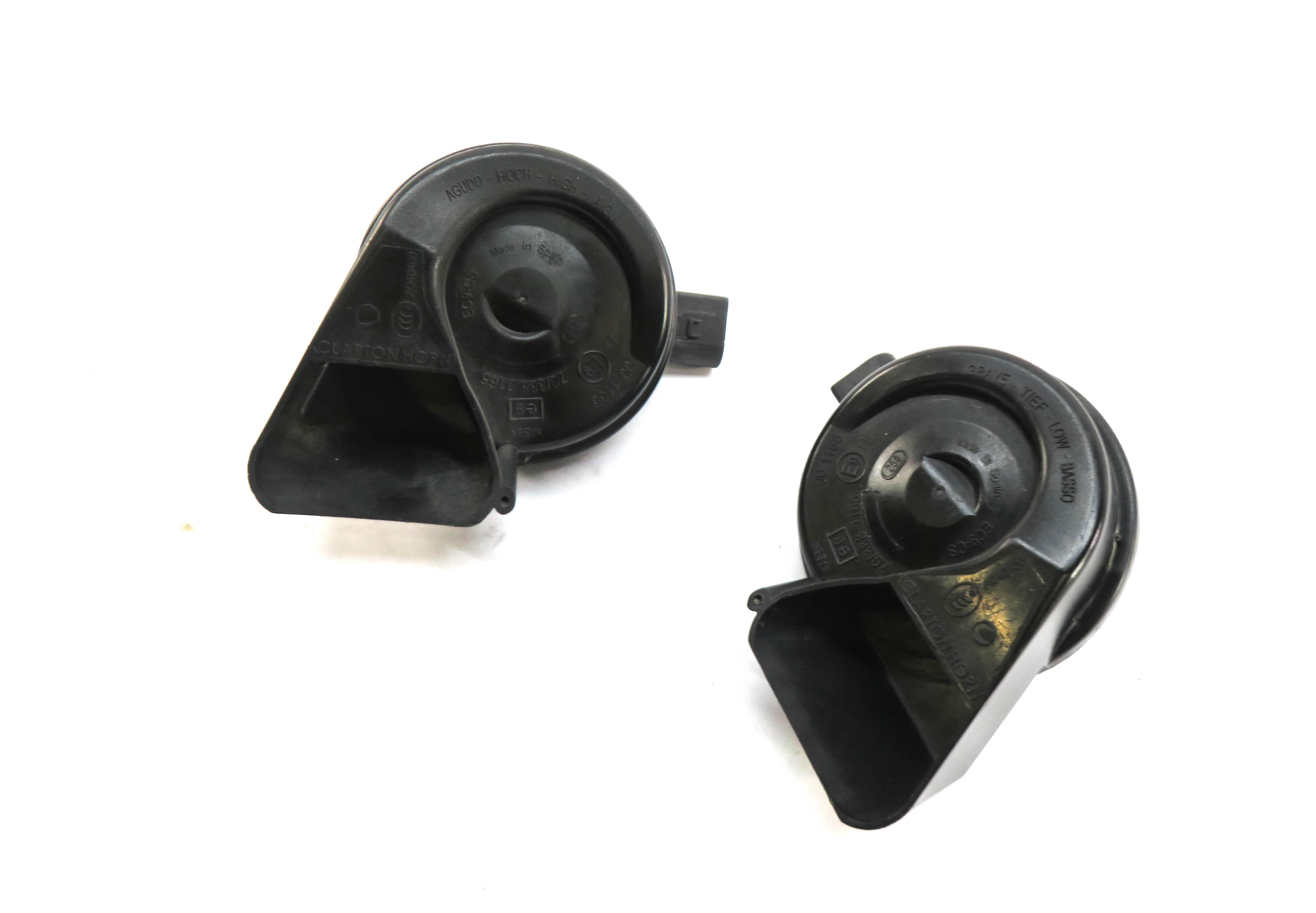 2008-2017 AUDI A4 A5 S4 S5 Q5 (B8 8K 8R 8T) HIGH & LOW TONE SAFETY HORN SET — exact item pictured
