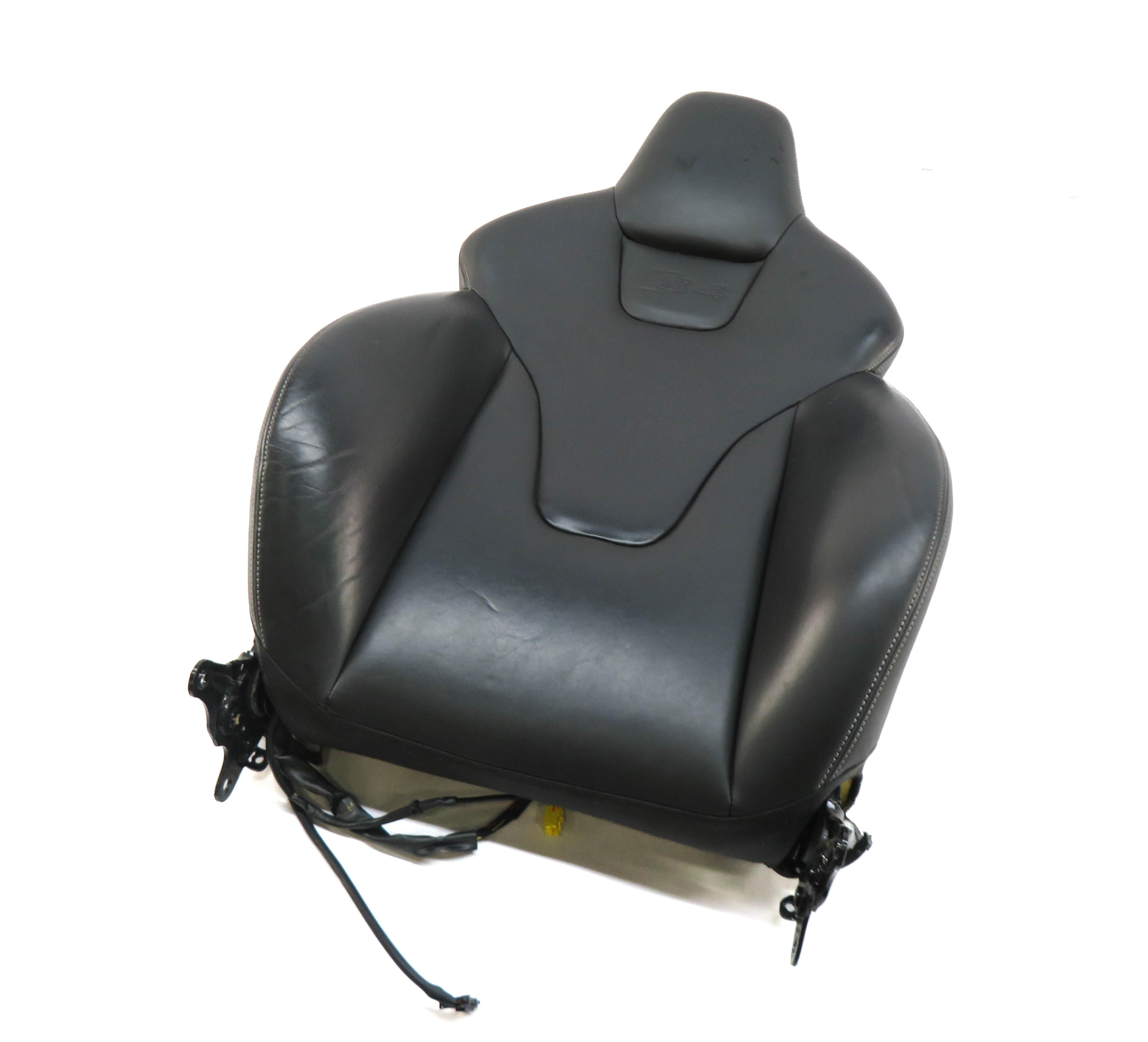 2013 AUDI S4 (B8 8K) RIGHT PASSENGER UPPER TOP HEATED SPORT SEAT CUSHION (BLACK) — exact item pictured