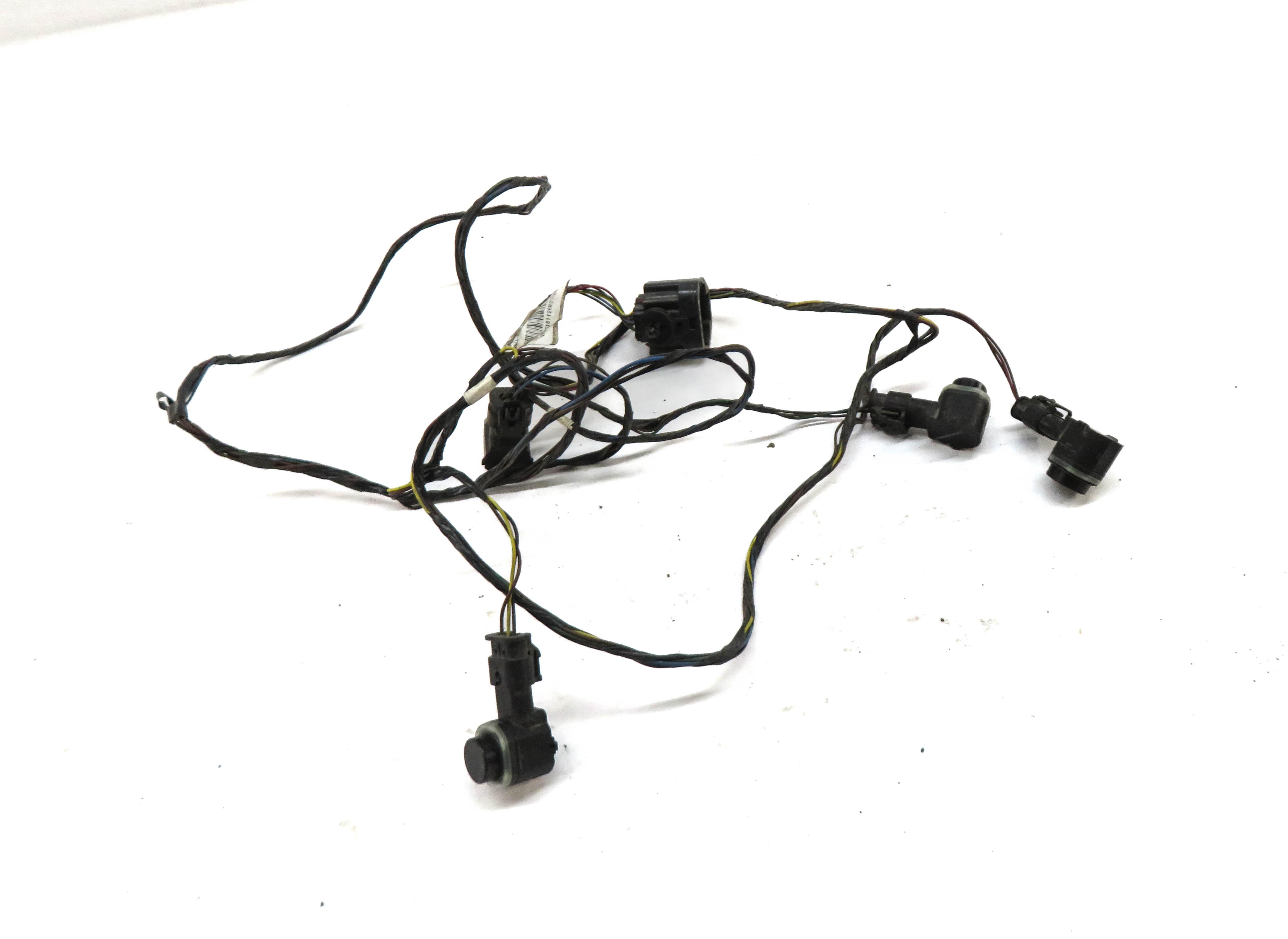 2013 RANGE ROVER SPORT (L320) REAR PDC PARK SENSOR SET w/ HARNESS (FUJI WHTIE) — exact item pictured