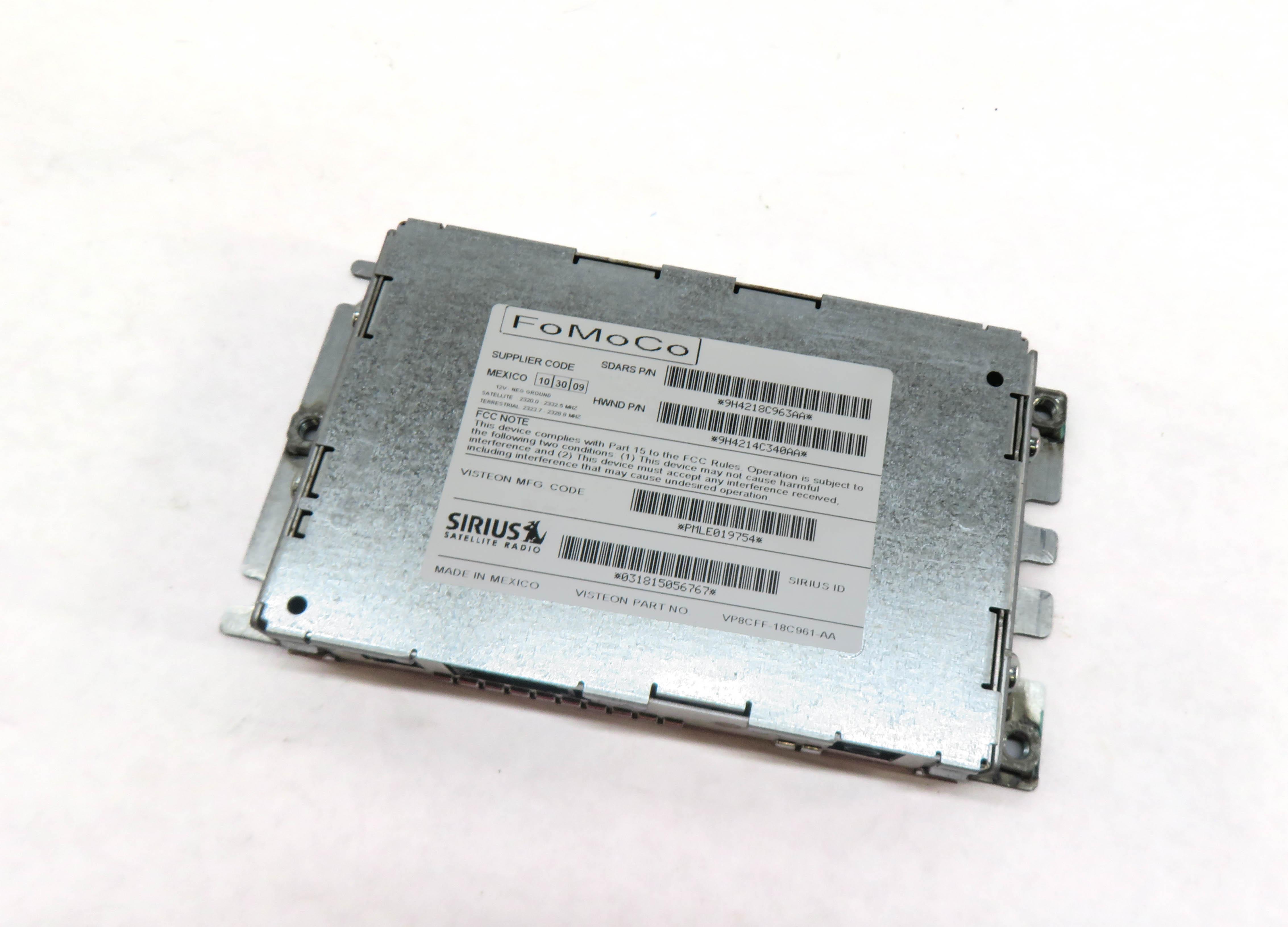 2010 RANGE ROVER SPORT (L320) SIRIUS SATELLITE RADIO CONTROL MODULE 9H4218C963AA — exact item pictured