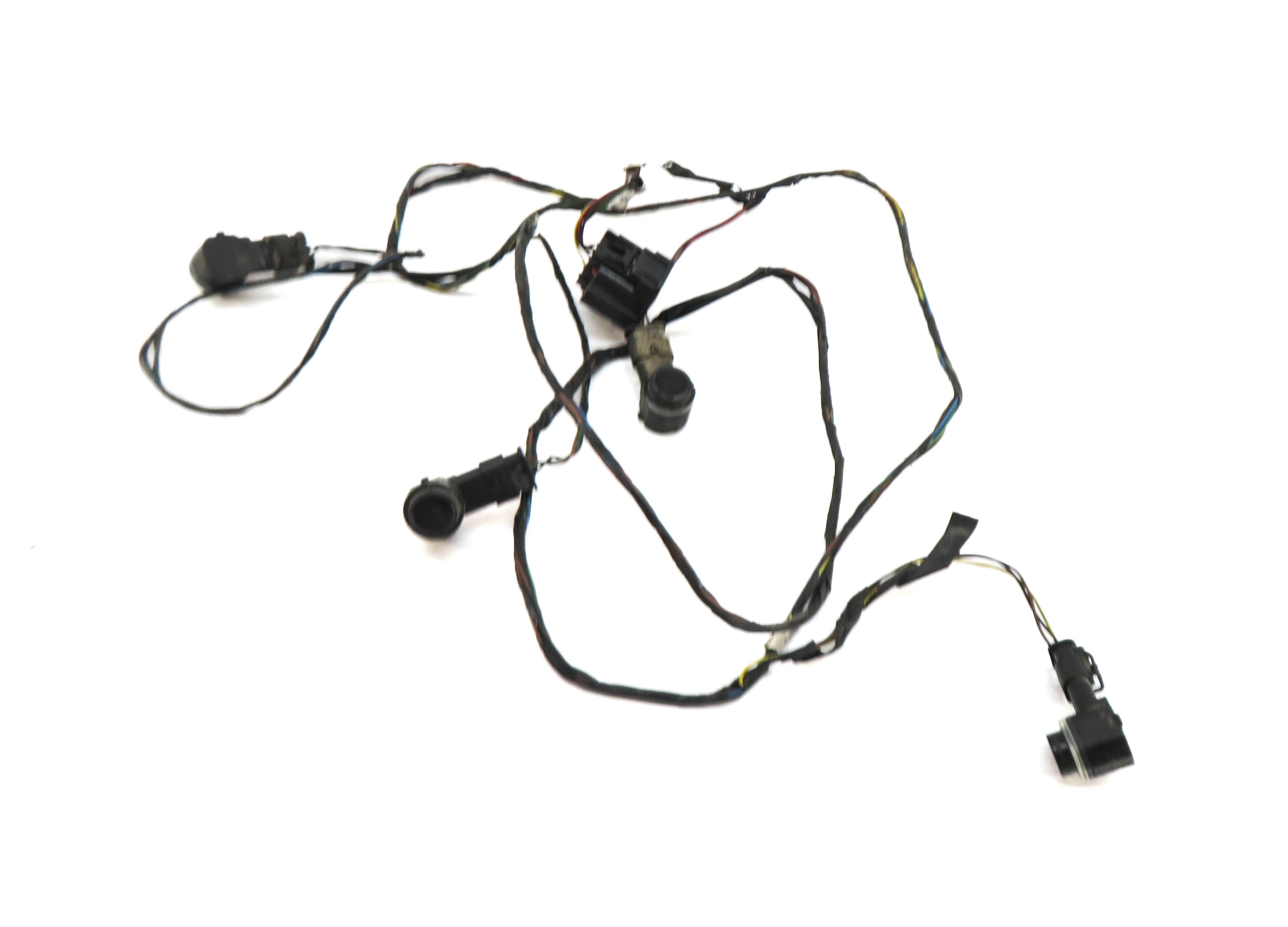 2010 RANGE ROVER SPORT L320 REAR PARK ASSIST PDC SENSOR SET/4 w/ HARNESS (BLACK) — exact item pictured