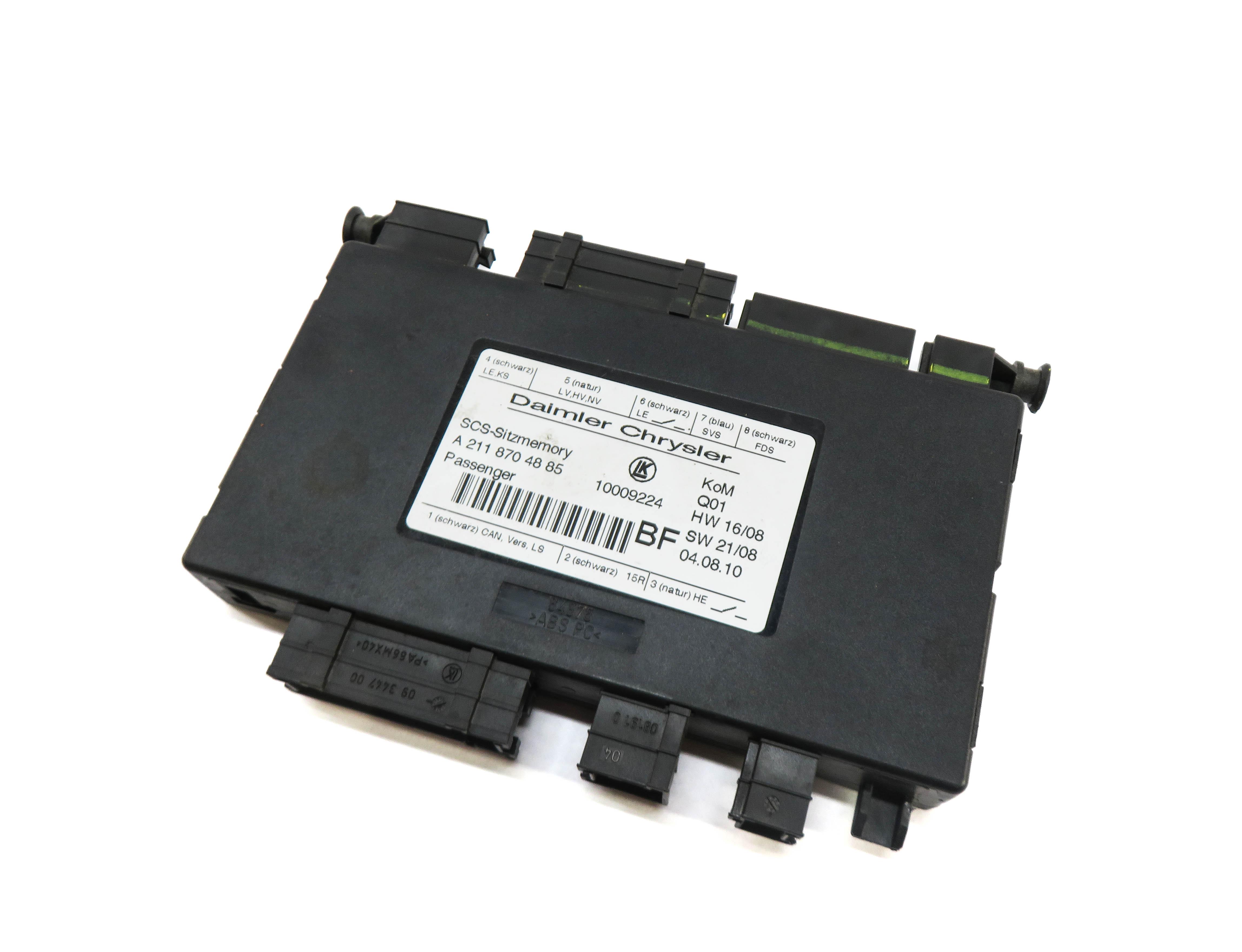2011 MERCEDES GL350 (X164) RIGHT FRONT PASSENGER SEAT CONTROL MODULE — exact item pictured