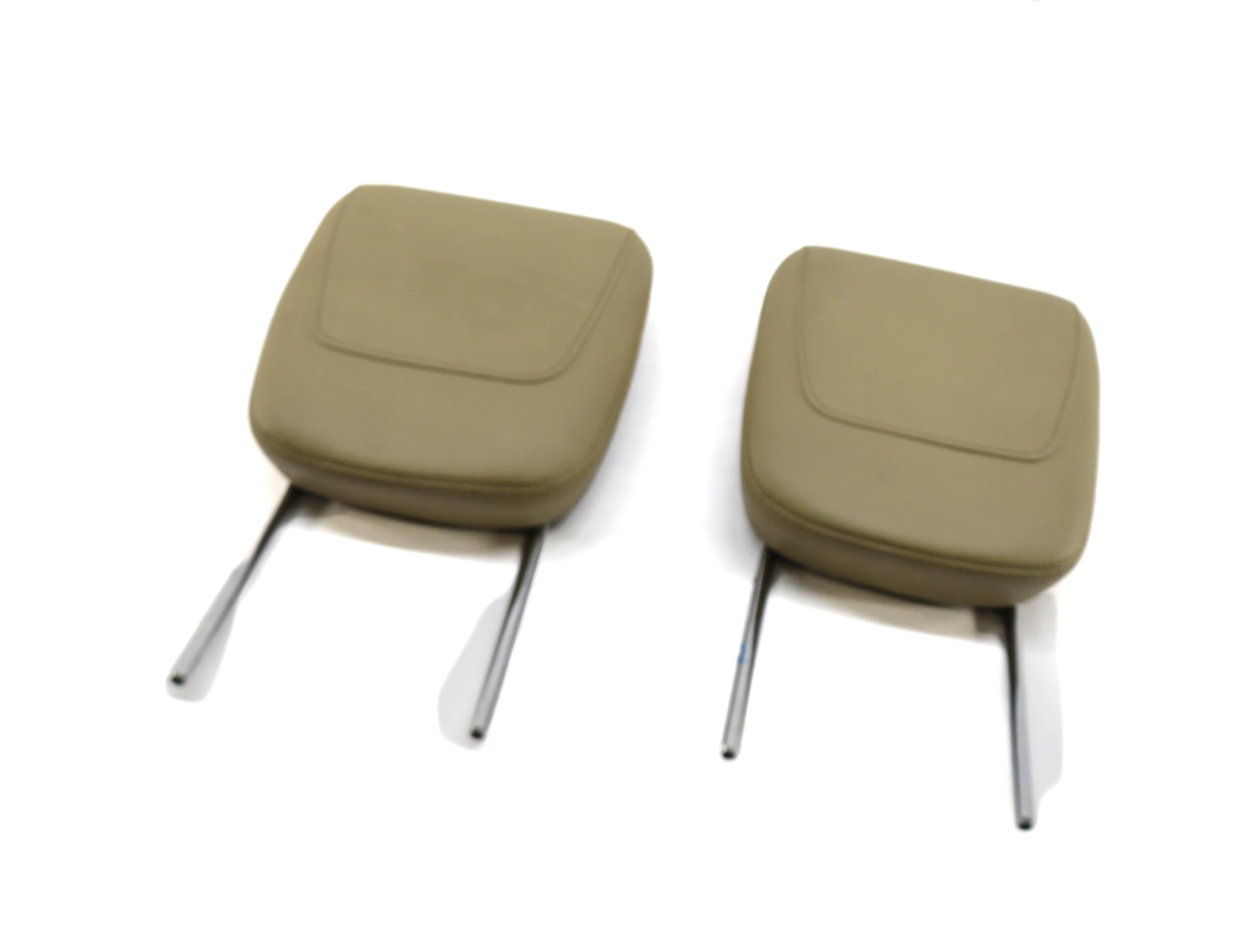 2011 MERCEDES GL350 (X164) REAR 3rd THIRD ROW SEAT HEADREST SET (BROWN 154A) — exact item pictured