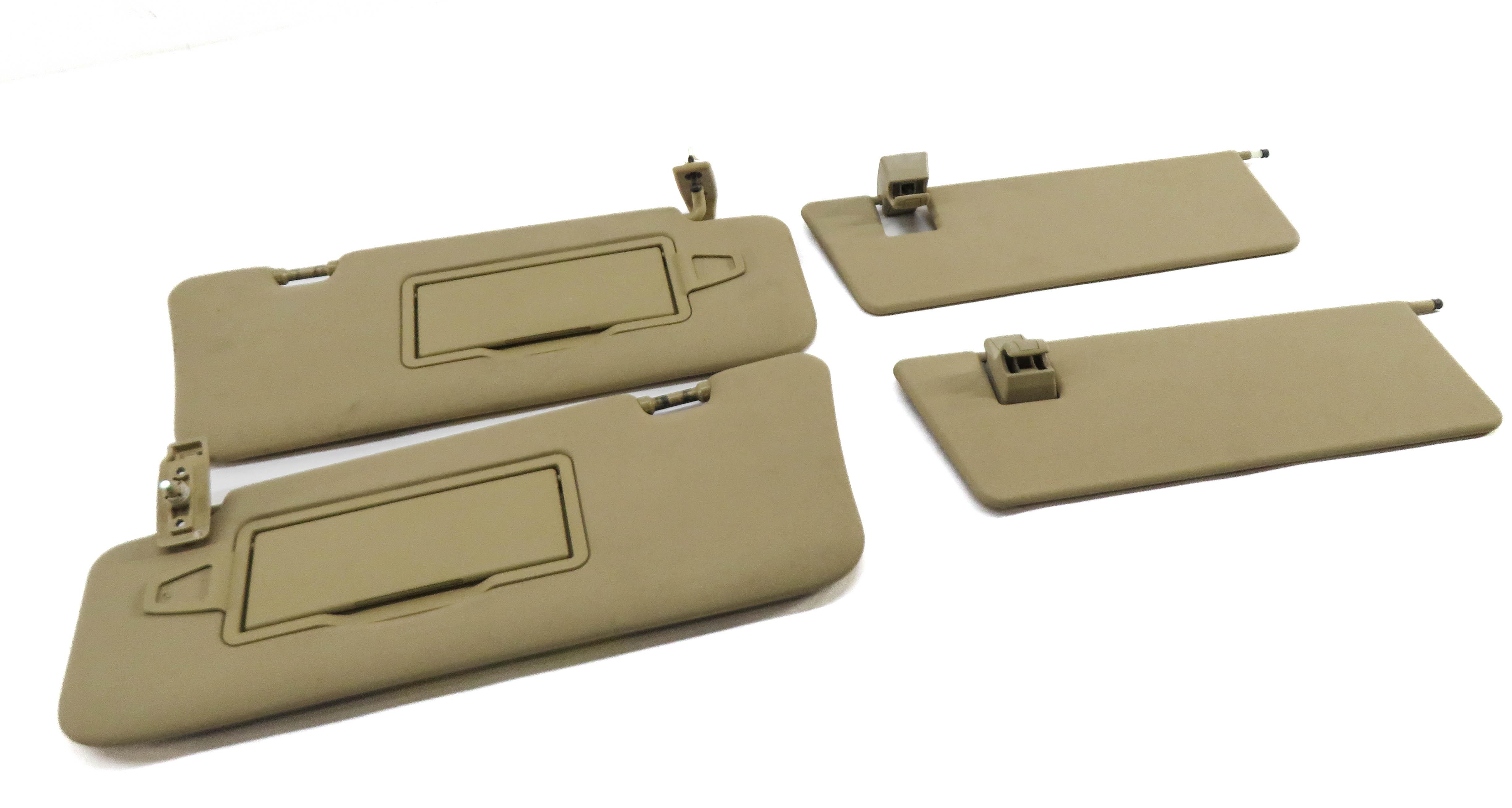 06-12 MERCEDES GL ML CLASS (W164 X164) FRONT LEFT & RIGHT SUNVISOR SET (BEIGE) — exact item pictured