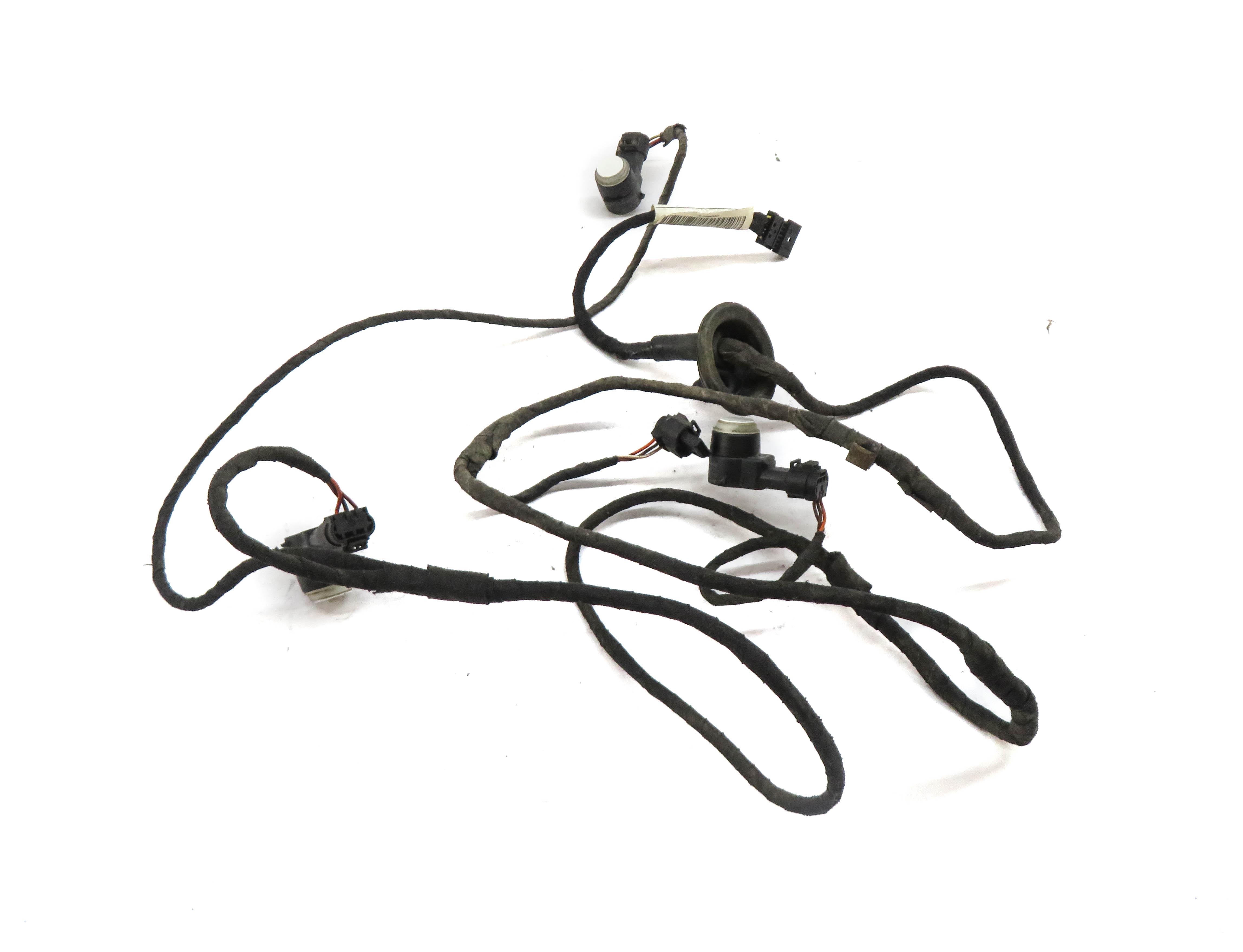 2011 MERCEDES GL350 (X164) REAR PDC PARK SENSOR SET-3 w/ HARNESS (DIAMOND WHITE) — exact item pictured