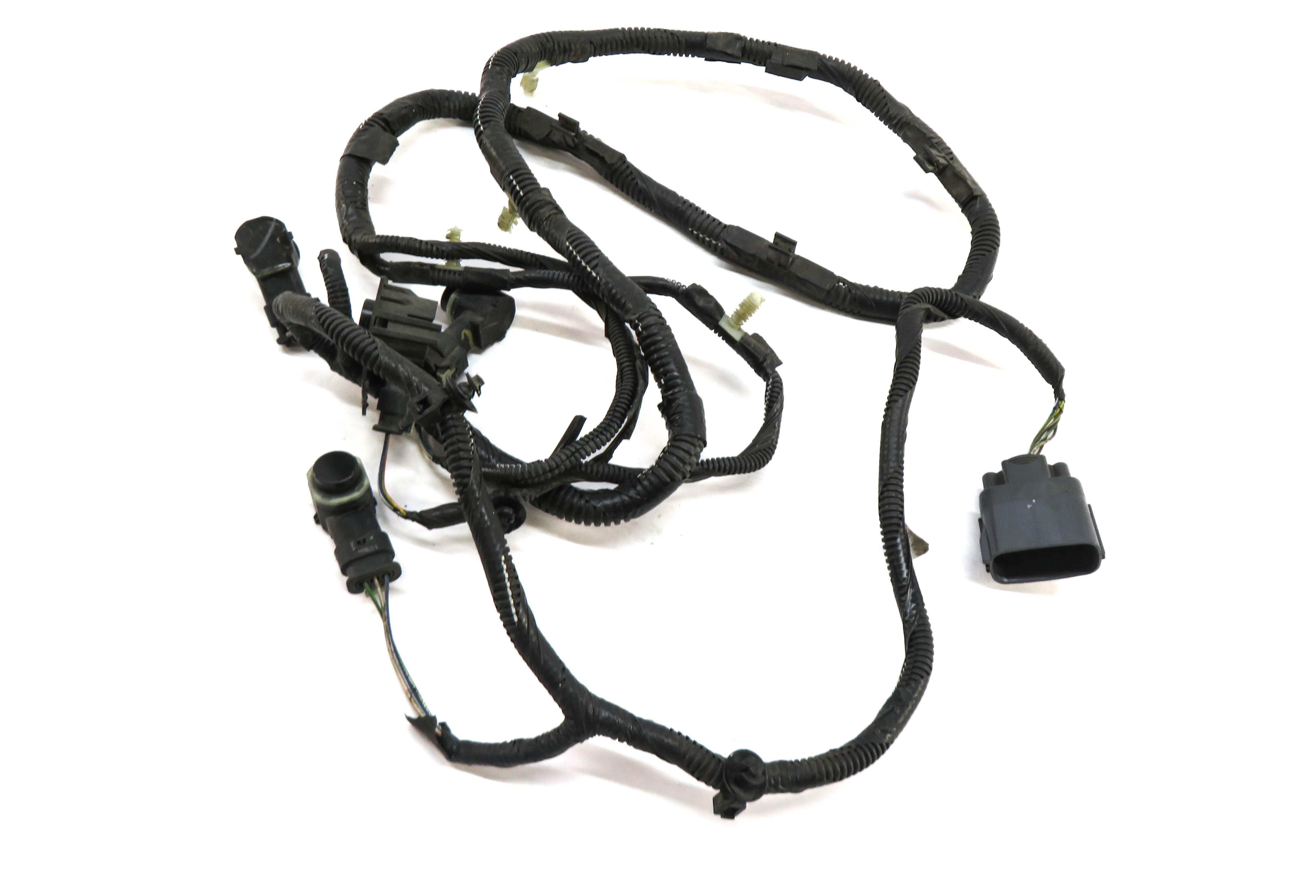 2014 RANGE ROVER (L405) REAR PDC PARK DISTANCE SENSOR SET w/ HARNESS (BLACK 820) — exact item pictured