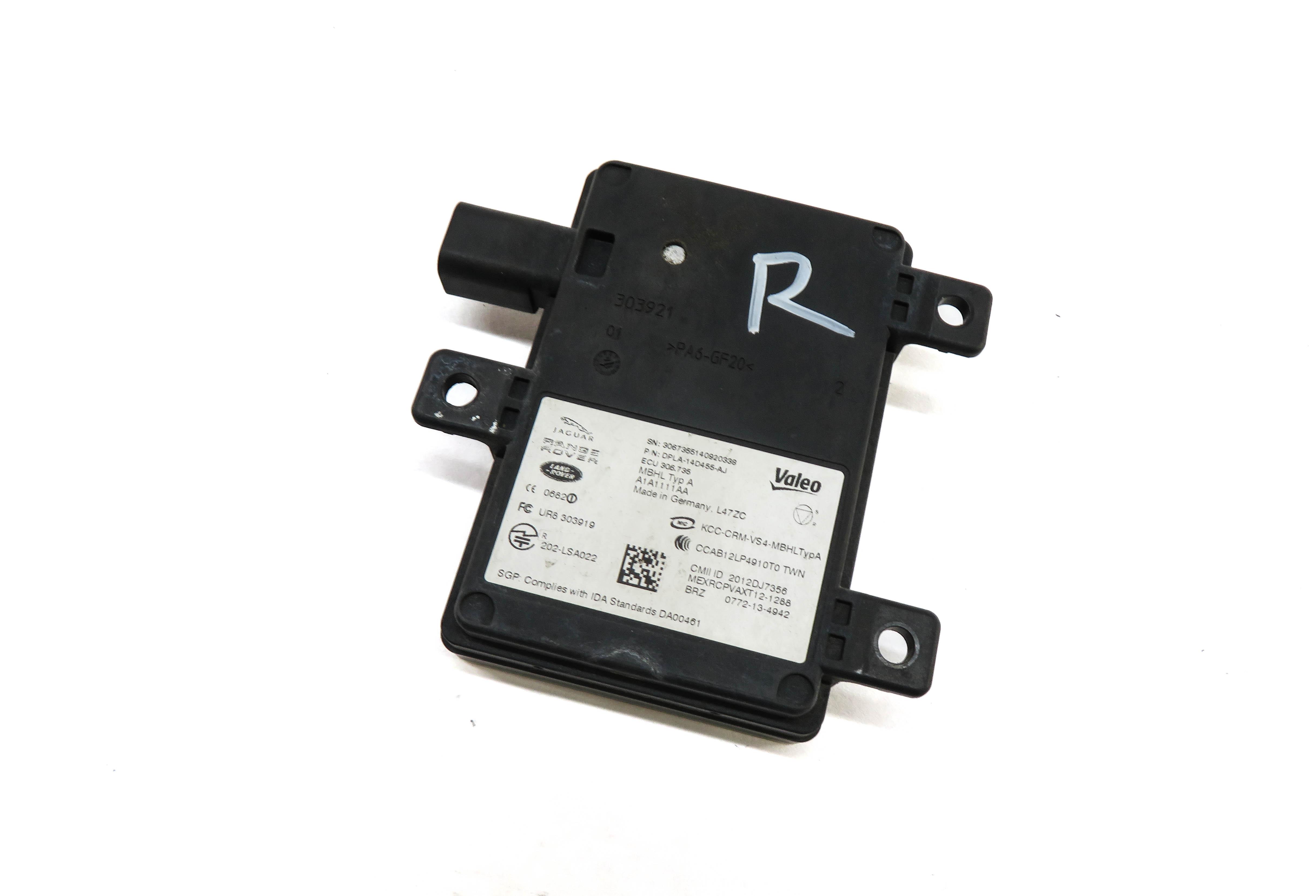 2014 RANGE ROVER (L405) RIGHT PASSENGER REAR BLIND SPOT RADAR SENSOR MODULE — exact item pictured