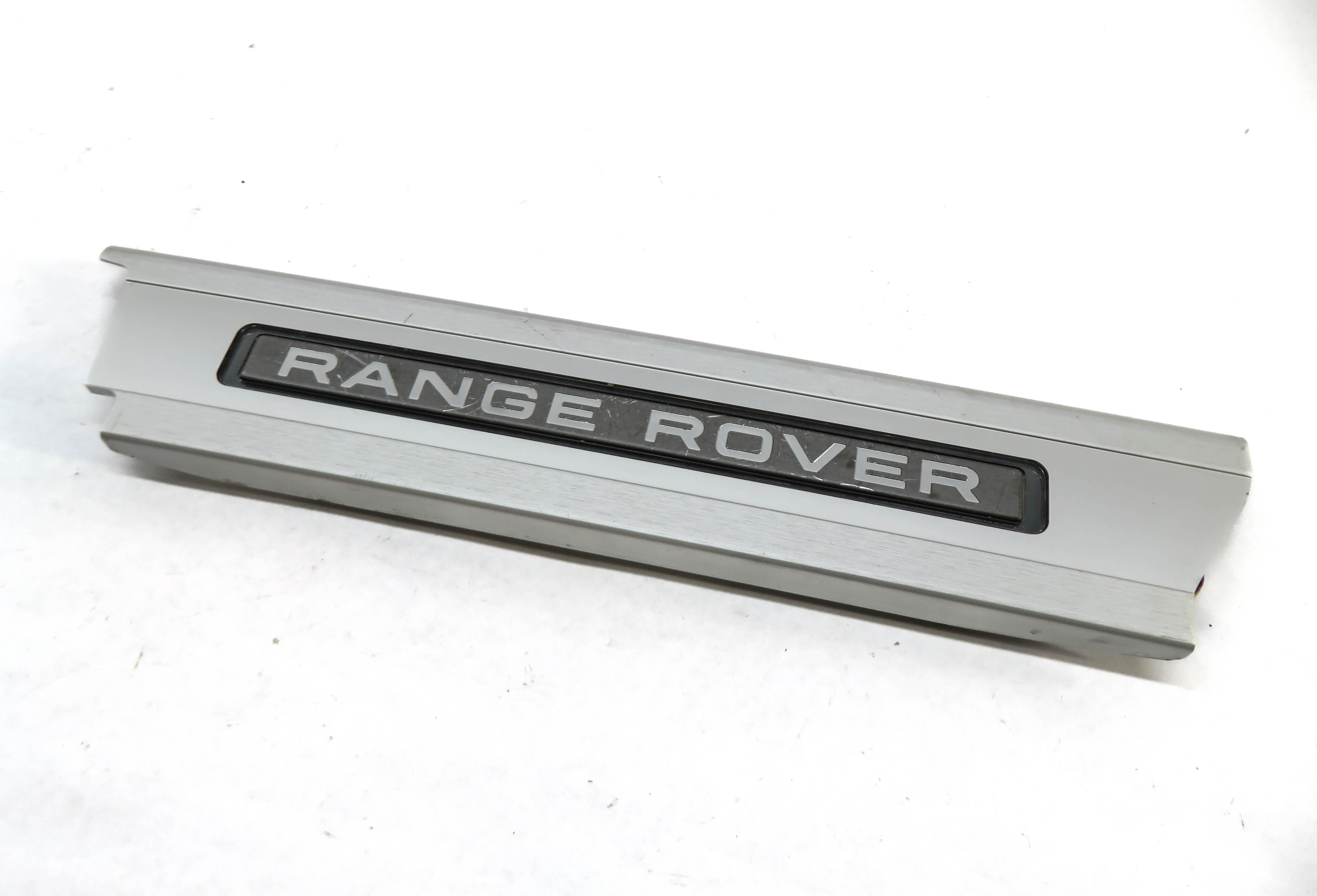 2014 RANGE ROVER (L405) RIGHT REAR DOOR LIGHTED DOOR SILL SCUFF PANEL TRIM — exact item pictured
