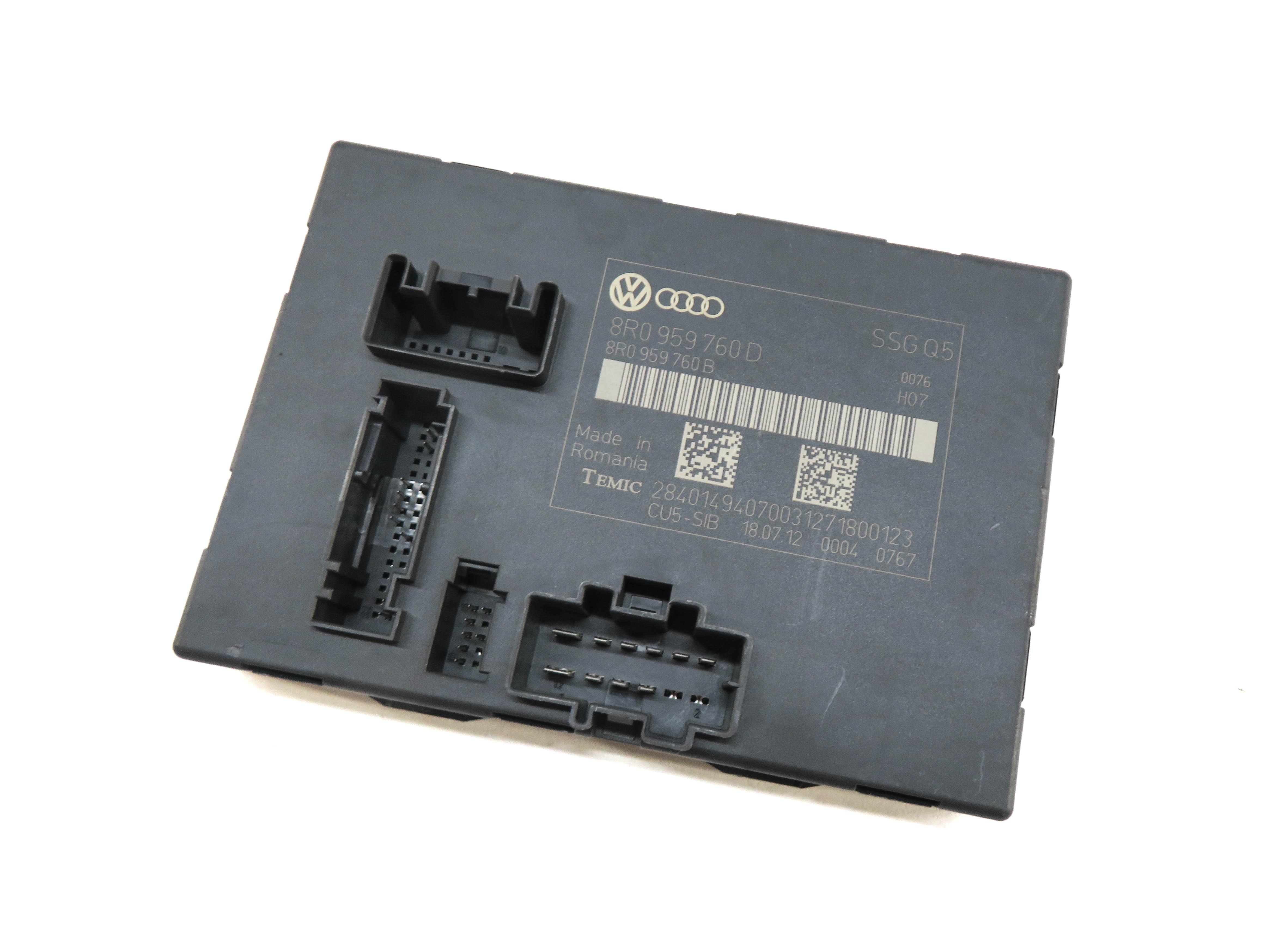 2009-2017 AUDI Q5 (8R) LEFT FRONT DRIVER MEMORY SEAT CONTROL MODULE COMPUTER — exact item pictured