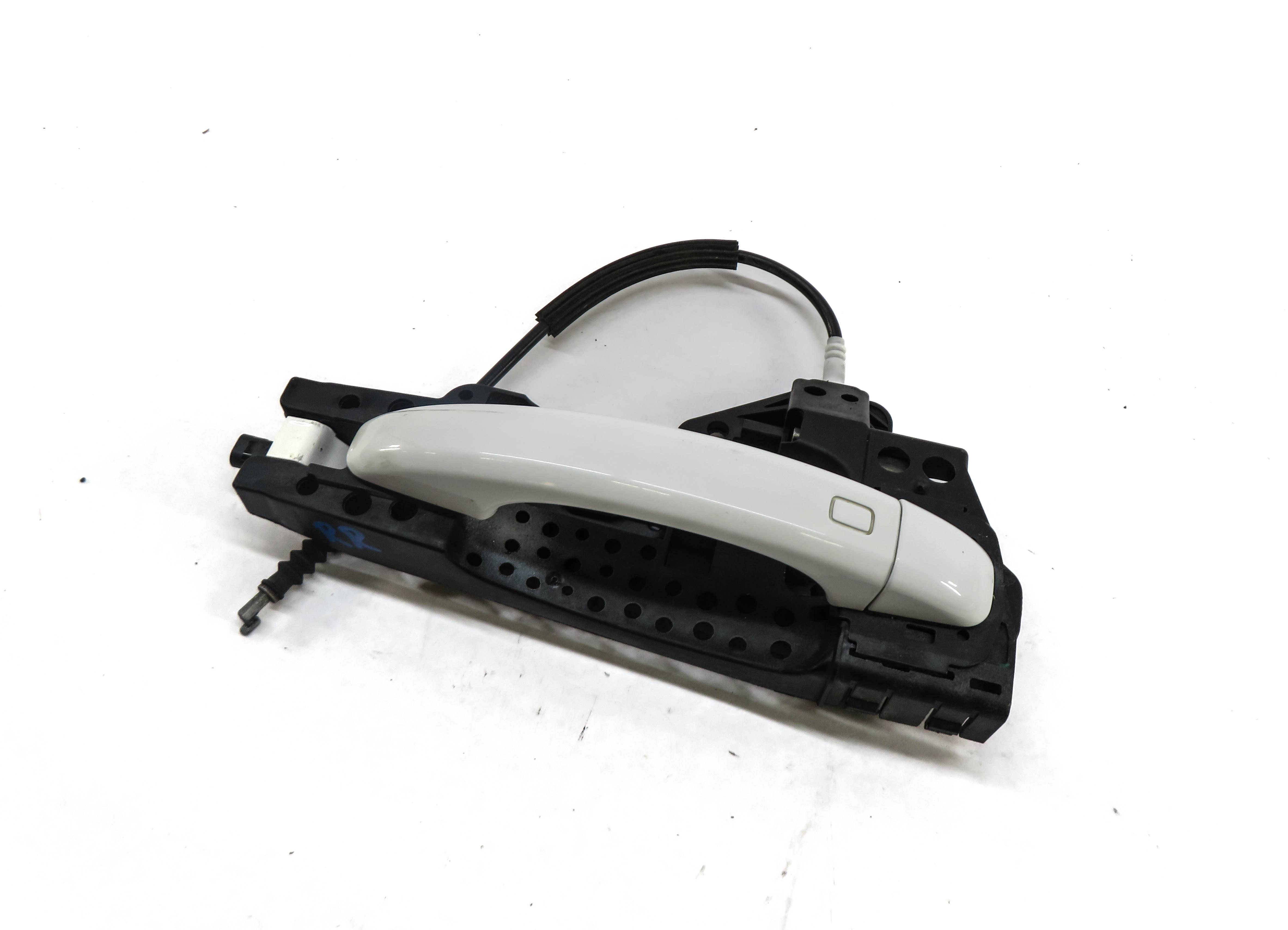 2009-2017 AUDI A4 S4 Q5 (B8 8K 8R) RIGHT REAR KEYLESS DOOR HANDLE (IBIS WHITE) — exact item pictured