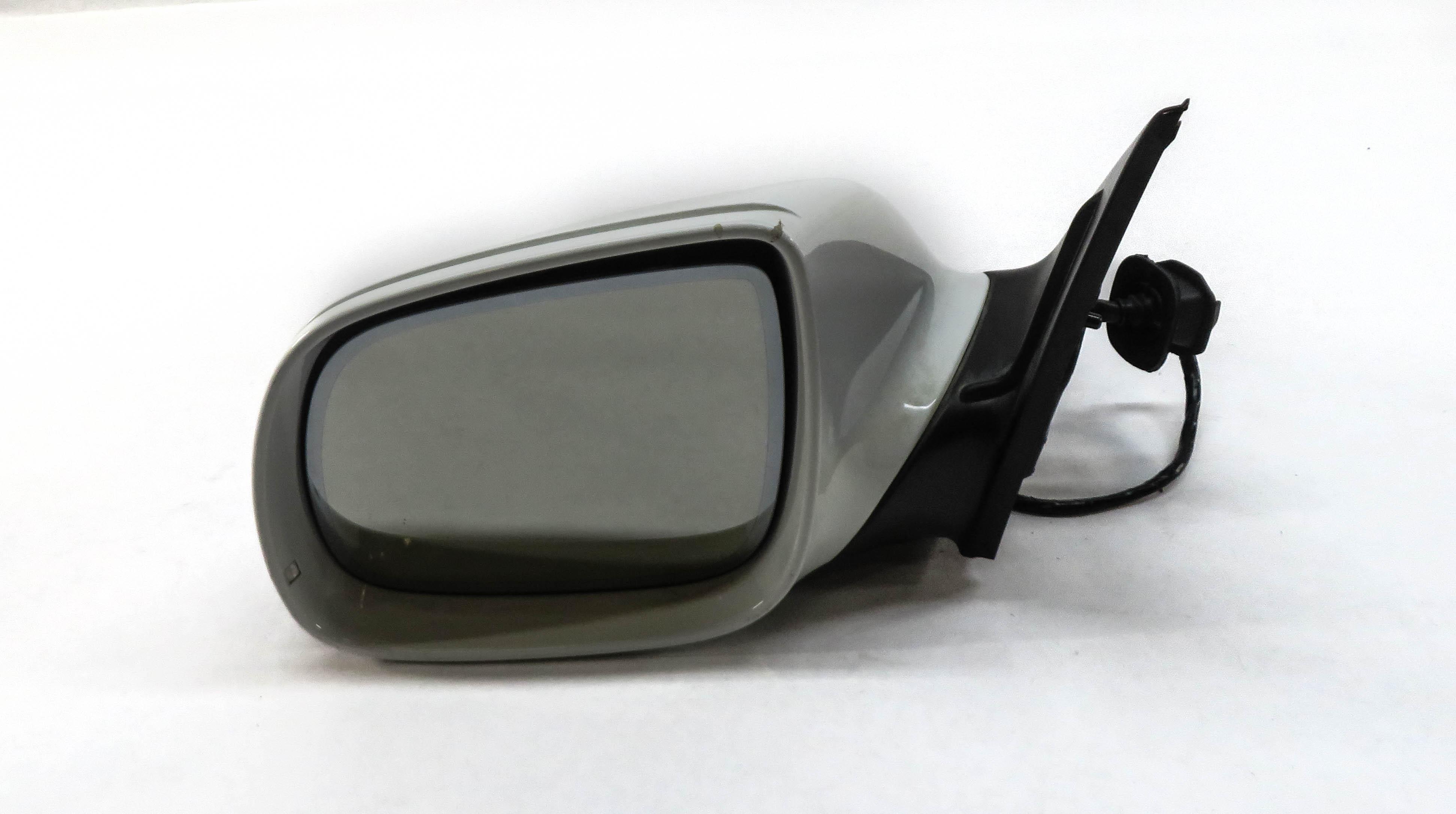 09-14 AUDI Q5 (8R) LEFT P-FOLD HEAT AUTODIM MEMORY DOOR MIRROR w/ LIGHT (WHITE) — exact item pictured