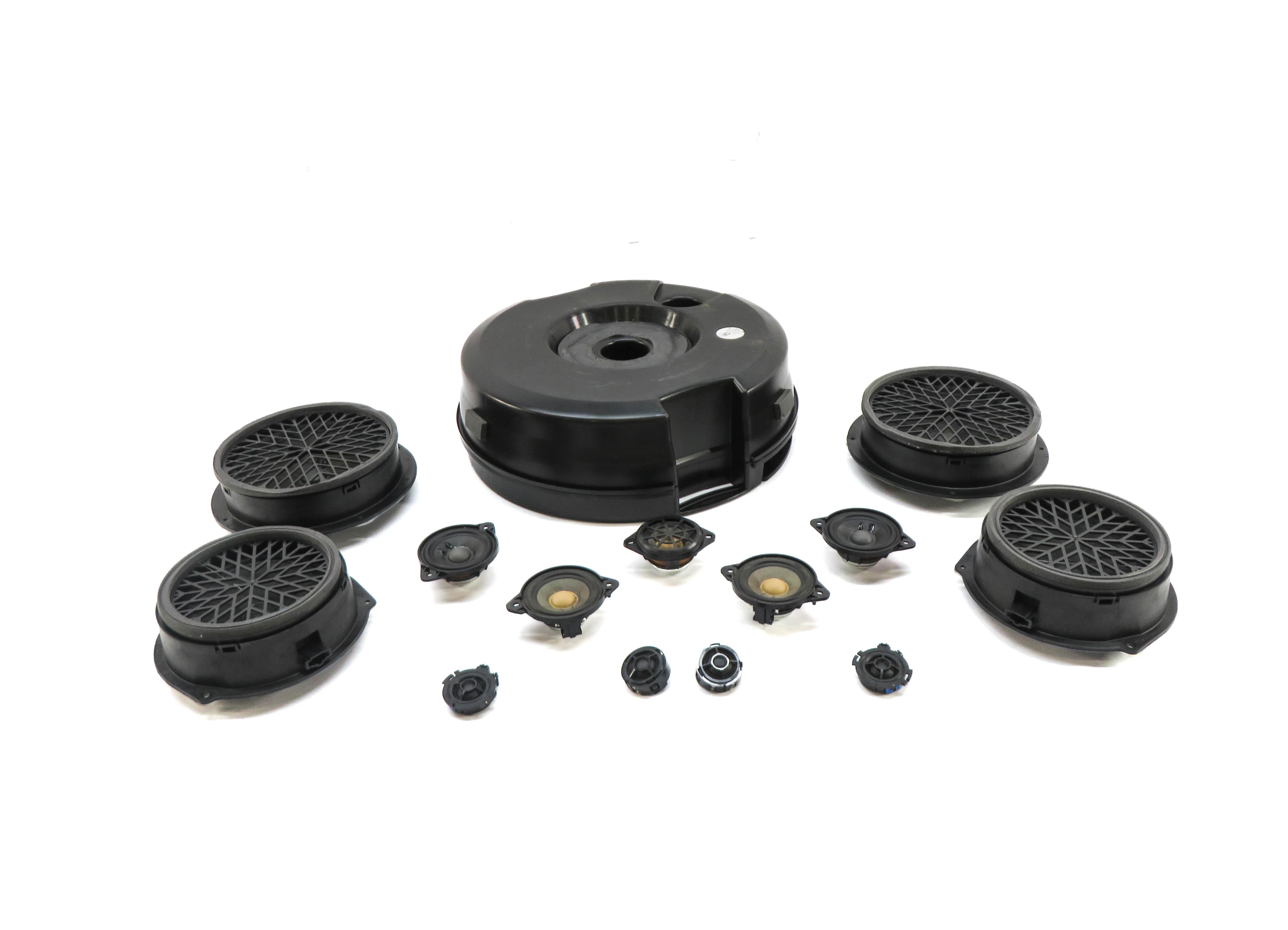 2013 AUDI Q5 (B8 8R) RADIO STEREO BANG & OLUFSEN AUDIO SUB SUBWOOFER SPEAKER SET — exact item pictured