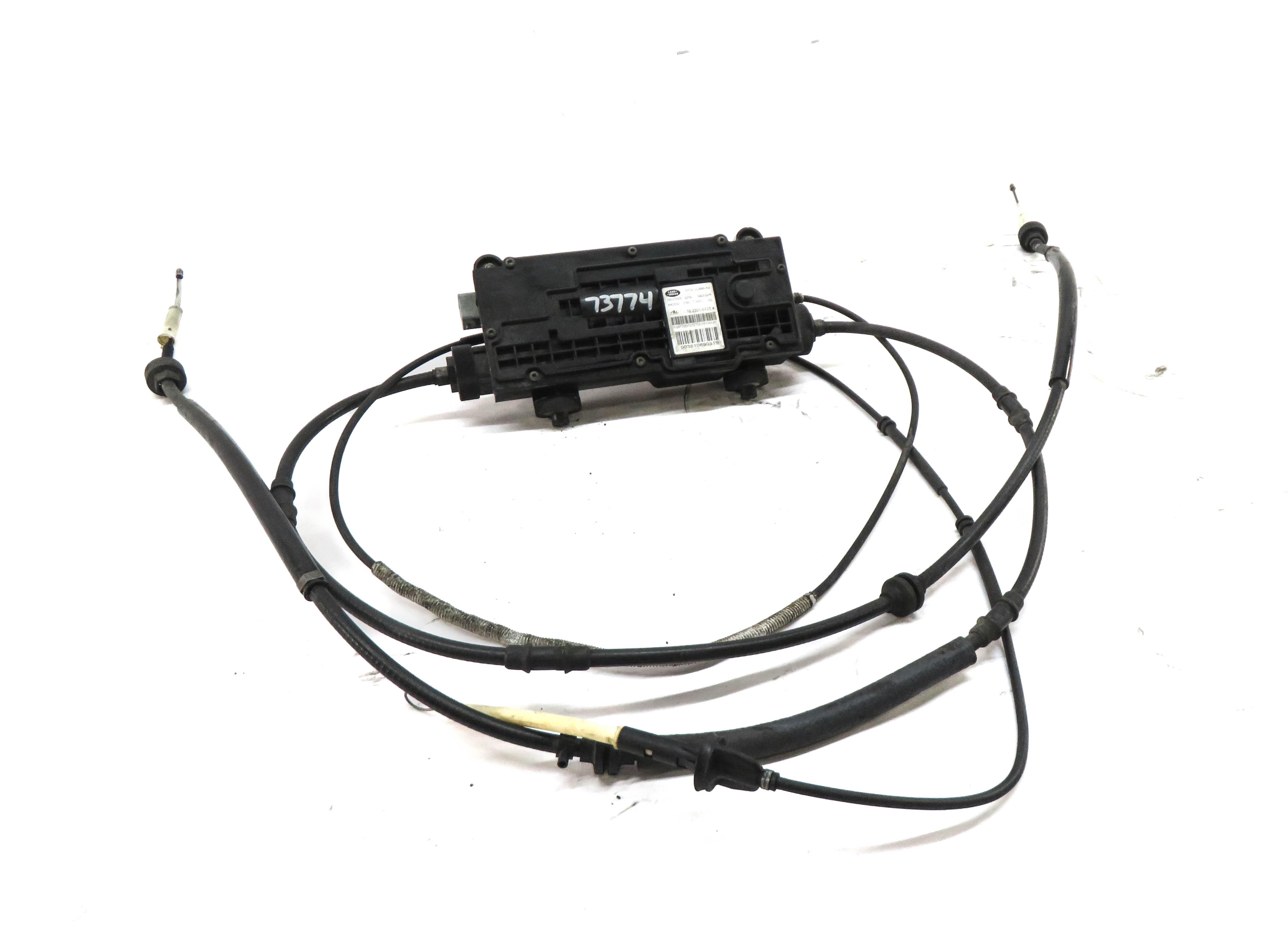 2008 RANGE ROVER SPORT (L320) EMERGENCY HILL PARKING BRAKE ACTUATOR w/ CABLES — exact item pictured