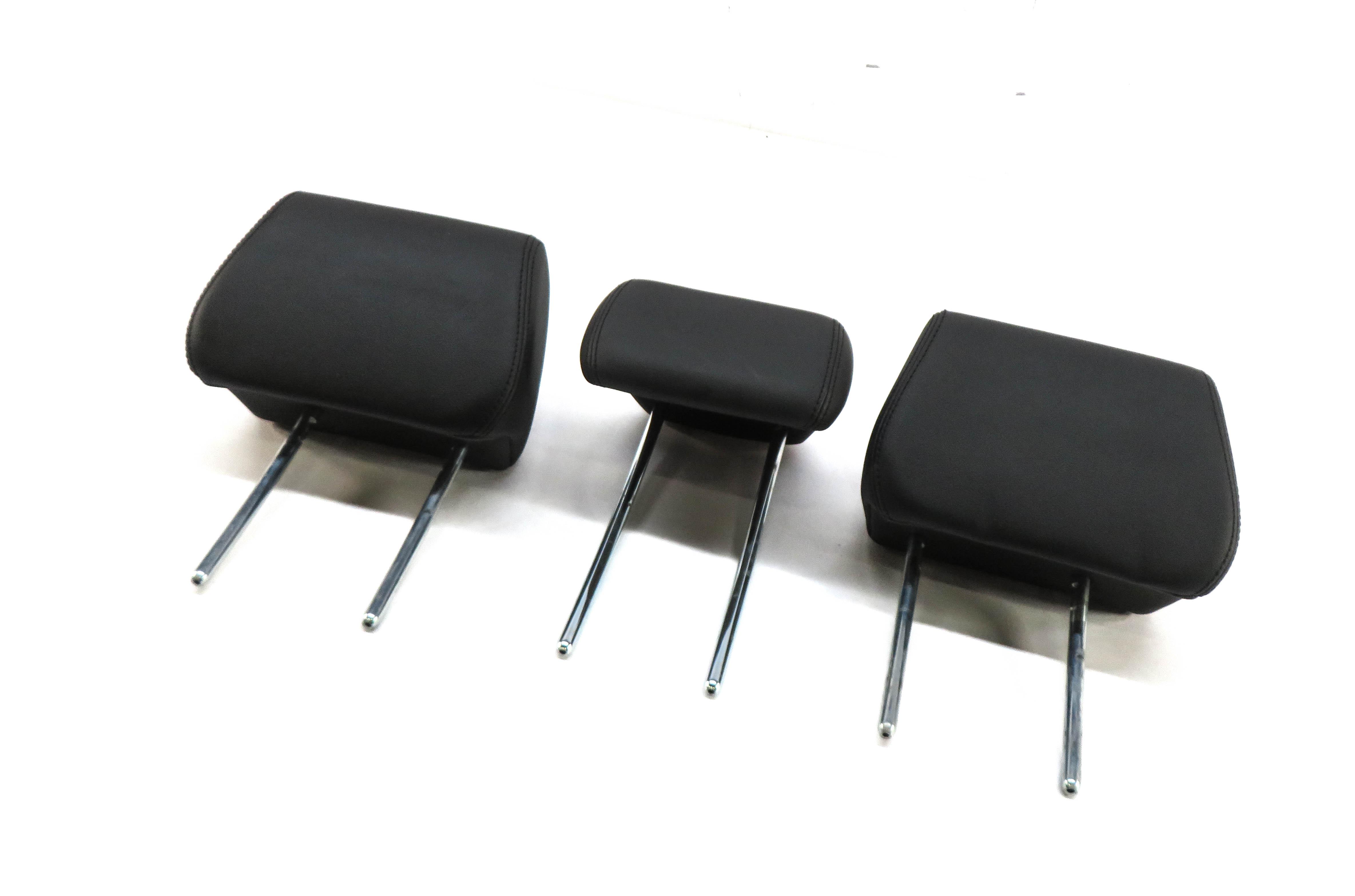 2015 RANGE ROVER EVOQUE (L538) REAR SEAT LEFT CENTER RIGHT HEADREST SET (BLACK) — exact item pictured
