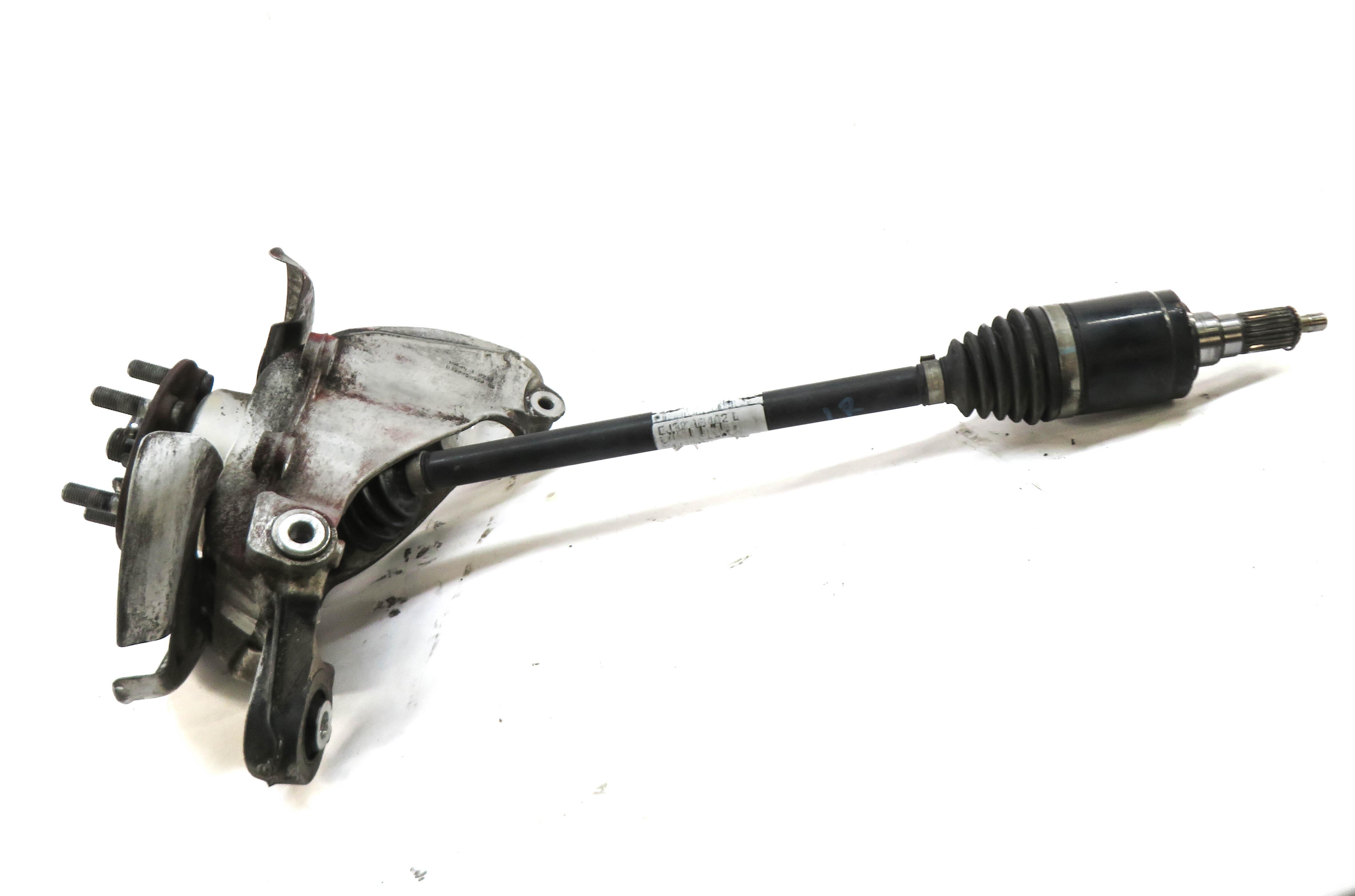 12-19 RANGE ROVER EVOQUE (L538) LEFT DRIVER REAR SPINDLE KNUCKLE w/ AXLE SHAFT — exact item pictured