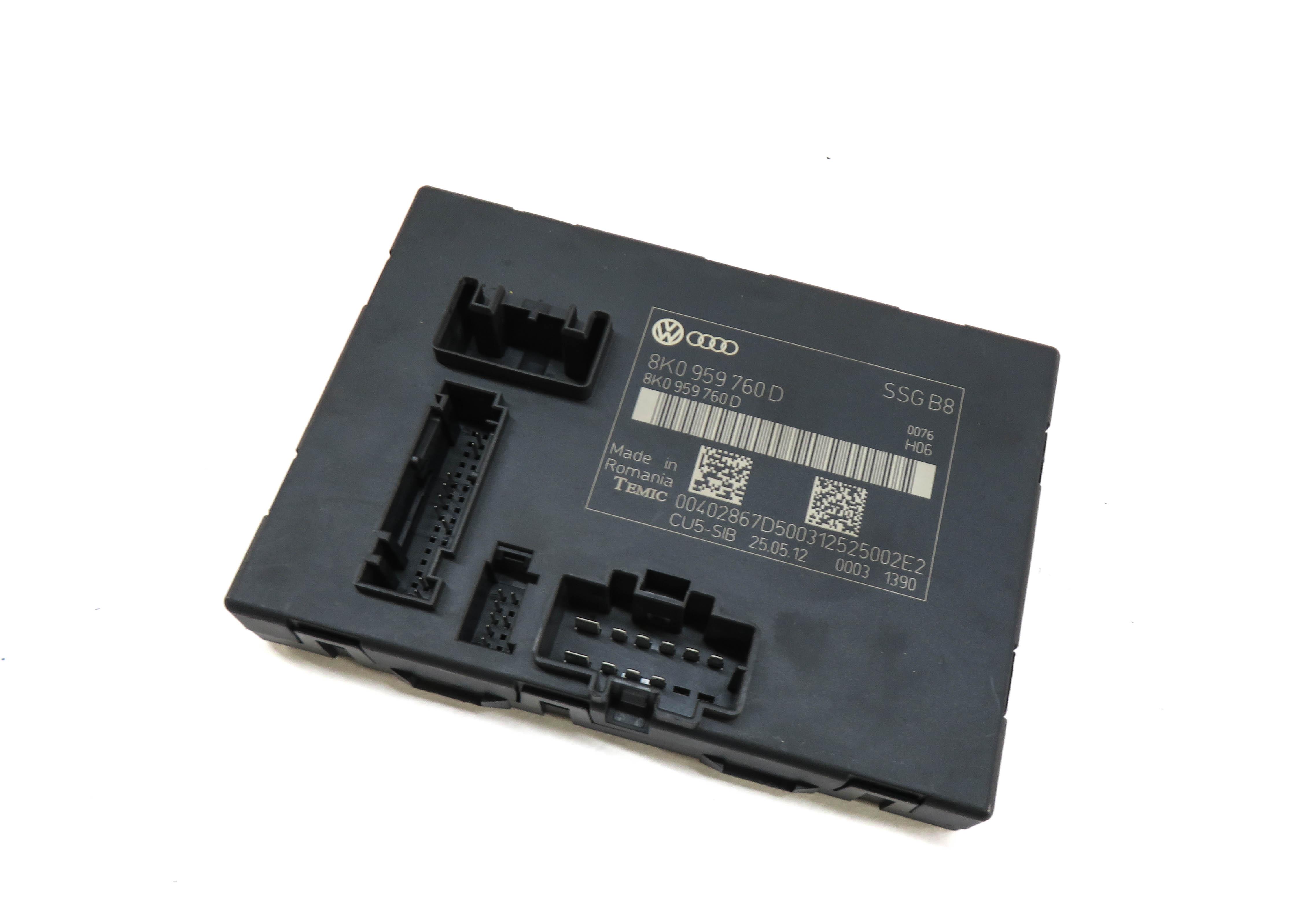2013 AUDI S4 (B8 8K) LEFT FRONT DRIVER SEAT CONTROL MODULE — exact item pictured