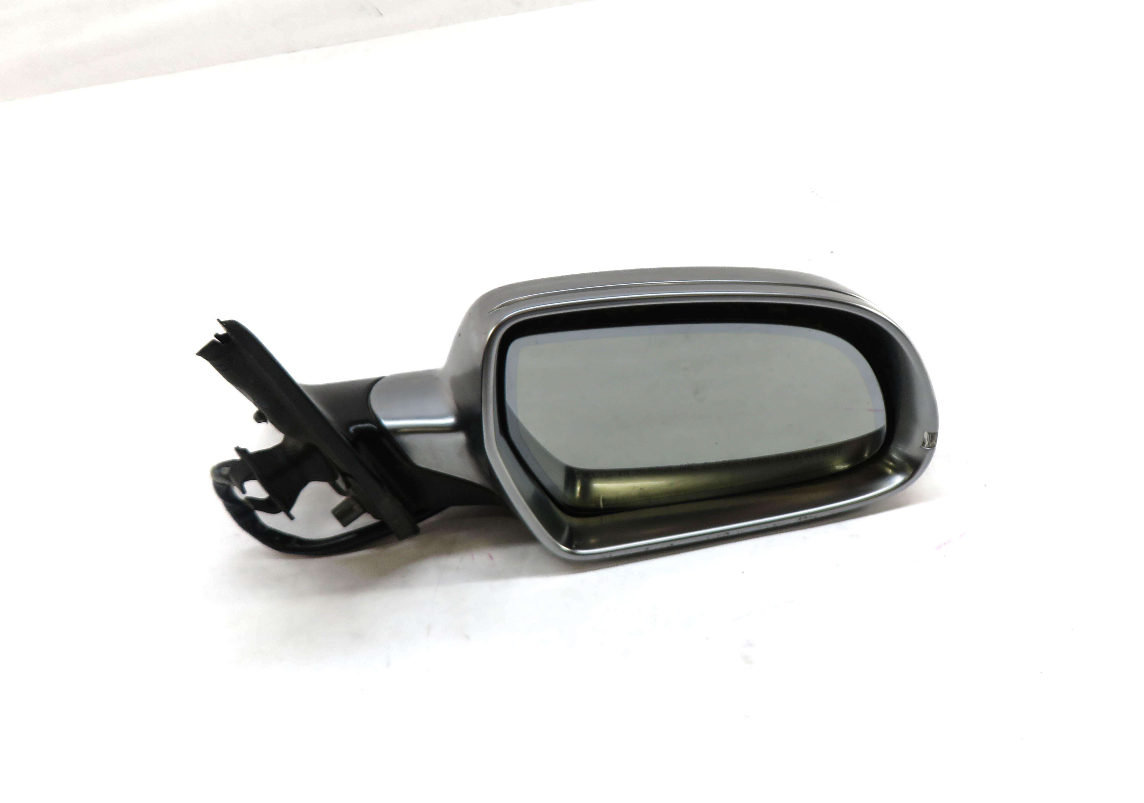 10-16 AUDI S4 (B8 8K) RIGHT MANUAL FOLD HEATED AUTODIM DOOR MIRROR (ALUMINUM) — exact item pictured