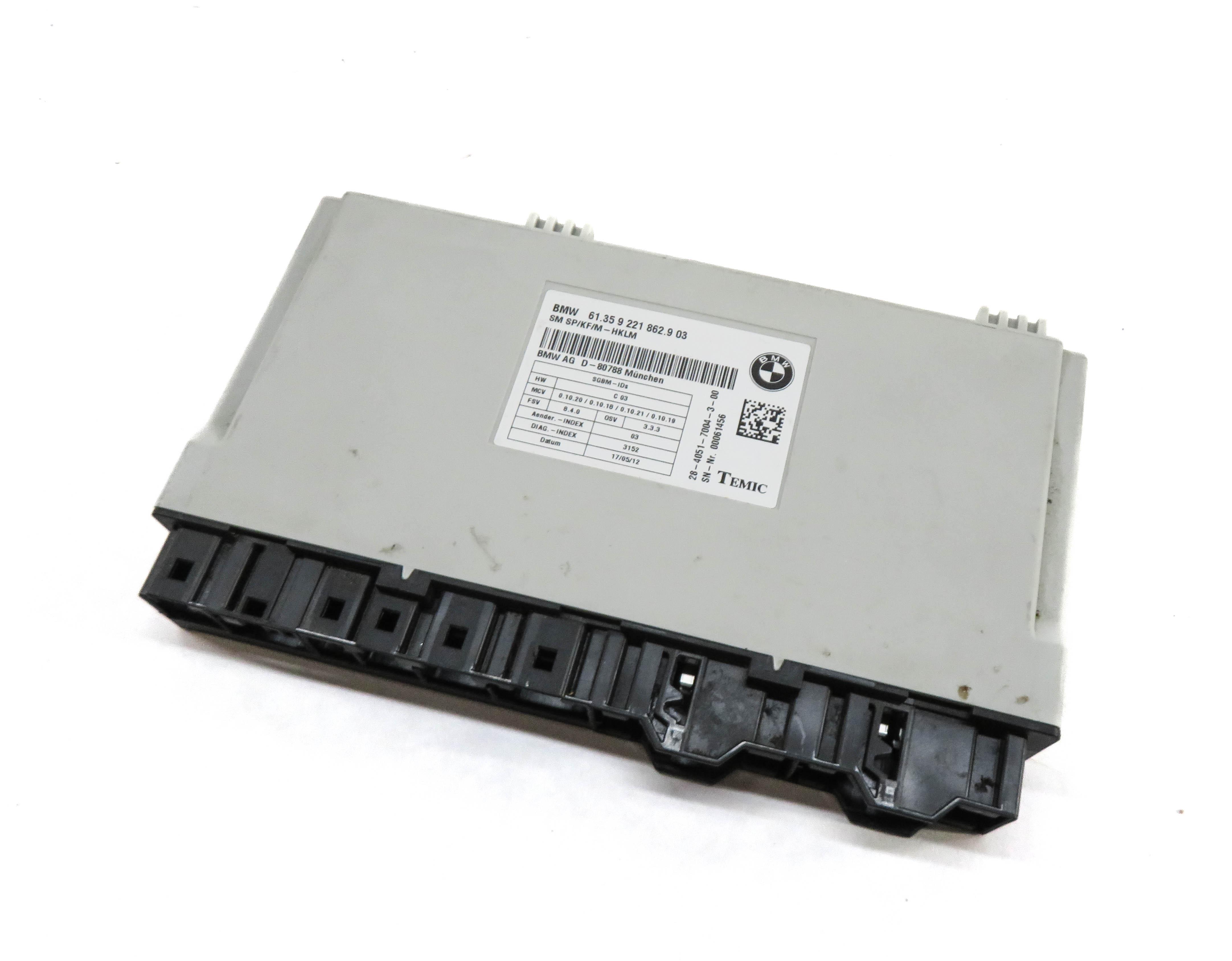 2011-2014 BMW X5 X5M X6 X6M (E70 E71) RIGHT FRONT PASSENGER SEAT CONTROL MODULE — exact item pictured