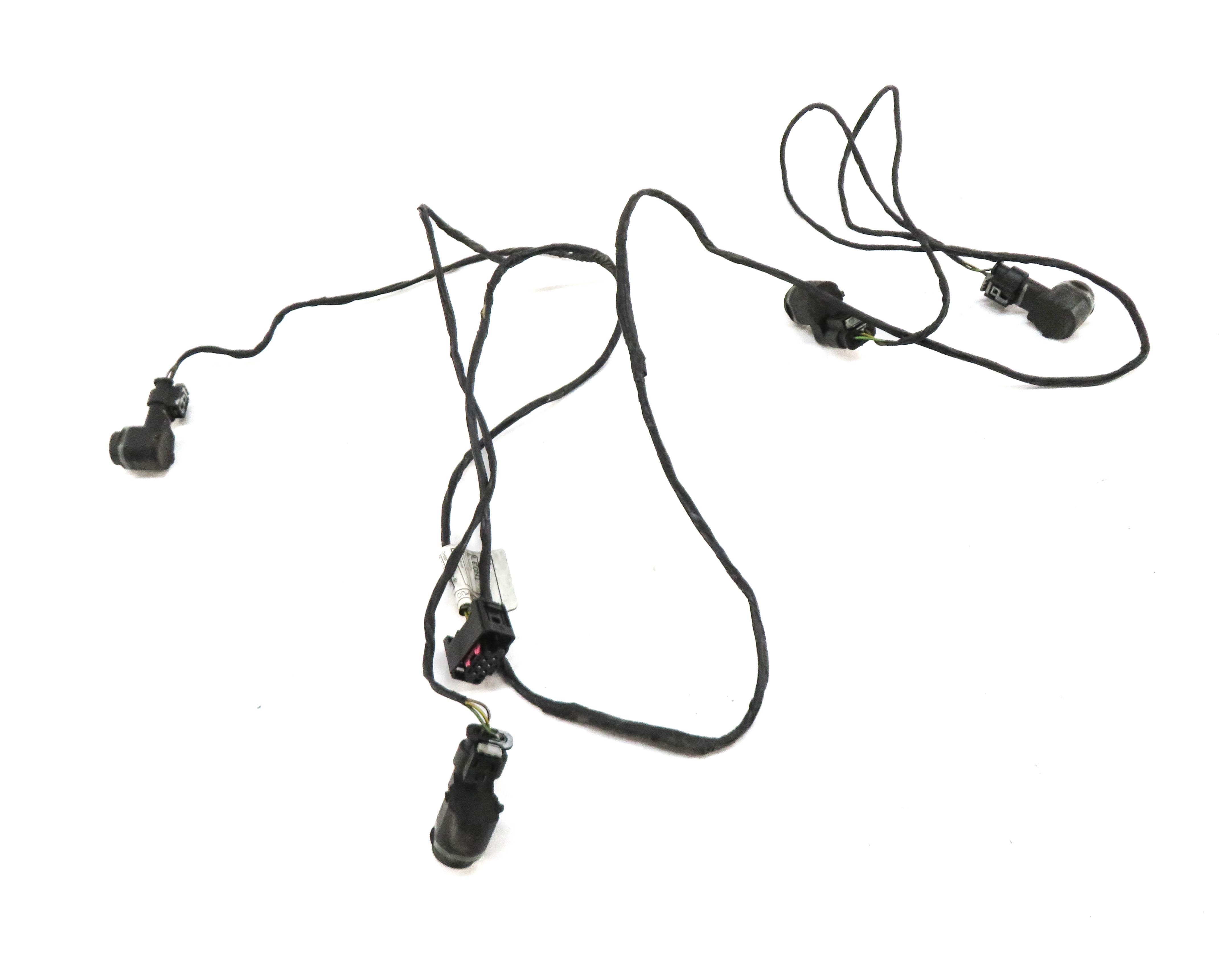 2013 BMW X5 (E70) FRONT PDC PARK DISTANCE SENSOR SET w/ HARNESS (BLACK 475) — exact item pictured