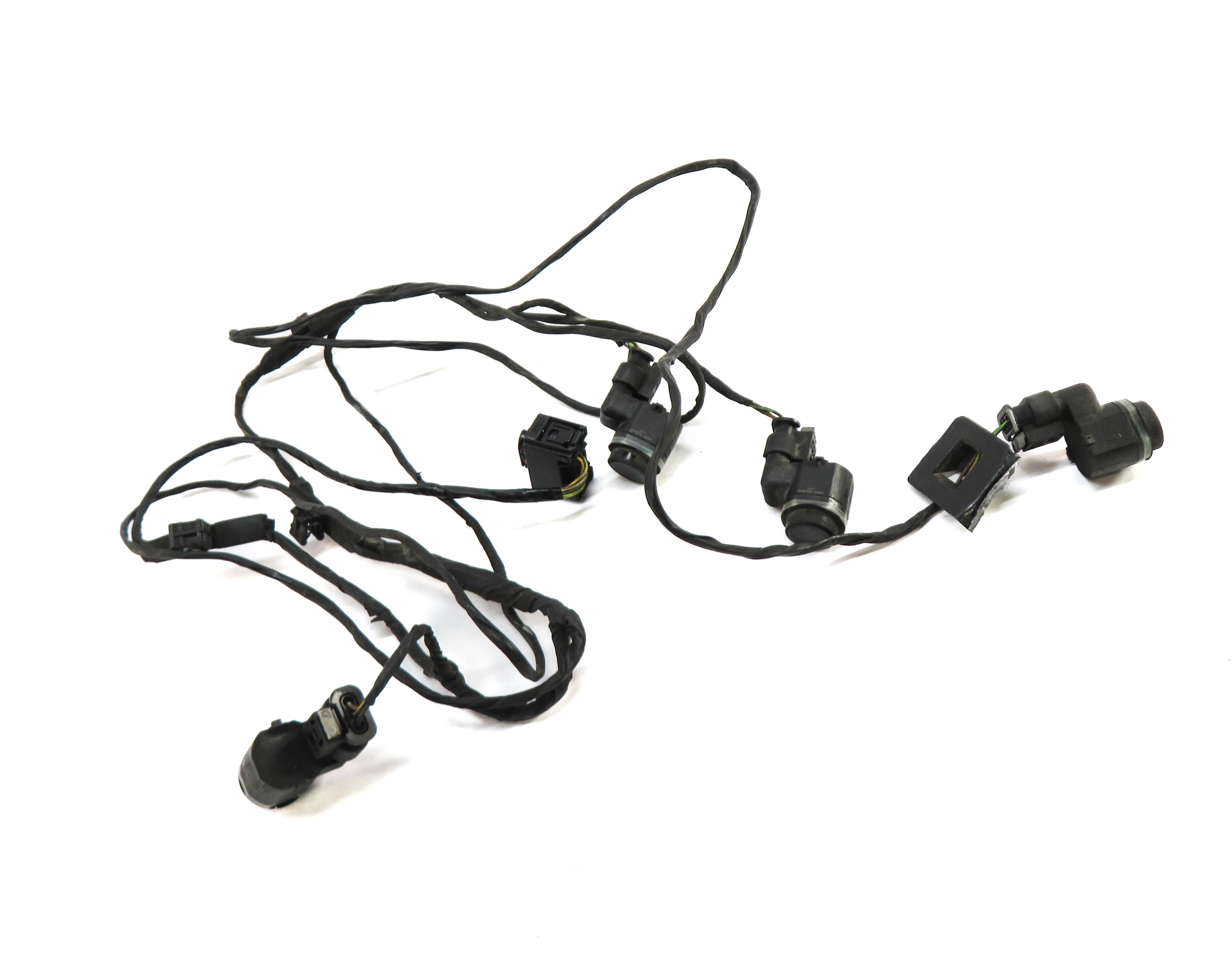 2013 BMW X5 (E70) REAR PDC PARK DISTANCE SENSOR SET w/ HARNESS (BLACK 475) — exact item pictured