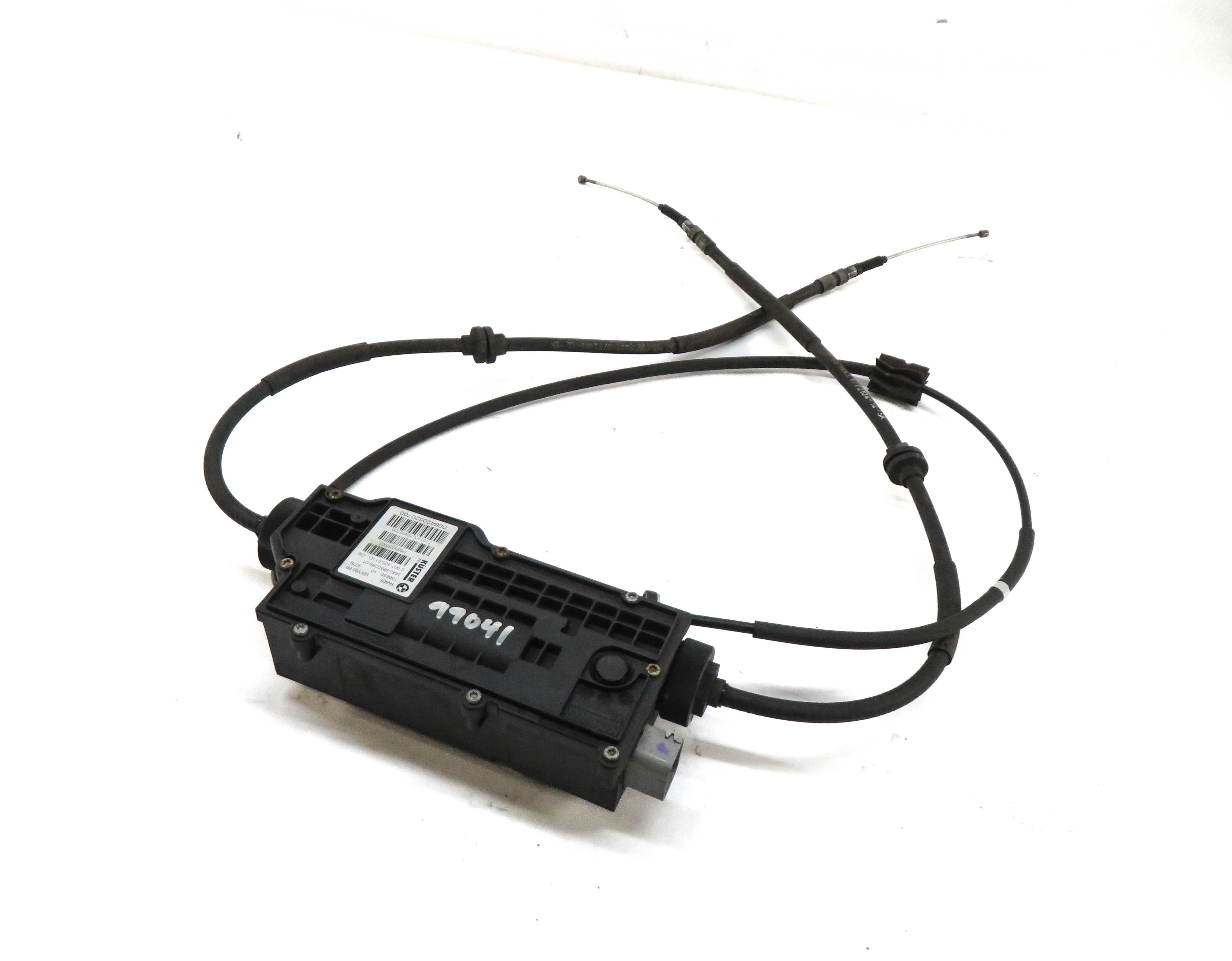 2013 BMW X5 (E70) EMERGENCY ELECTRONIC PARKING BRAKE ACTUATOR MOTOR w/ CABLES — exact item pictured