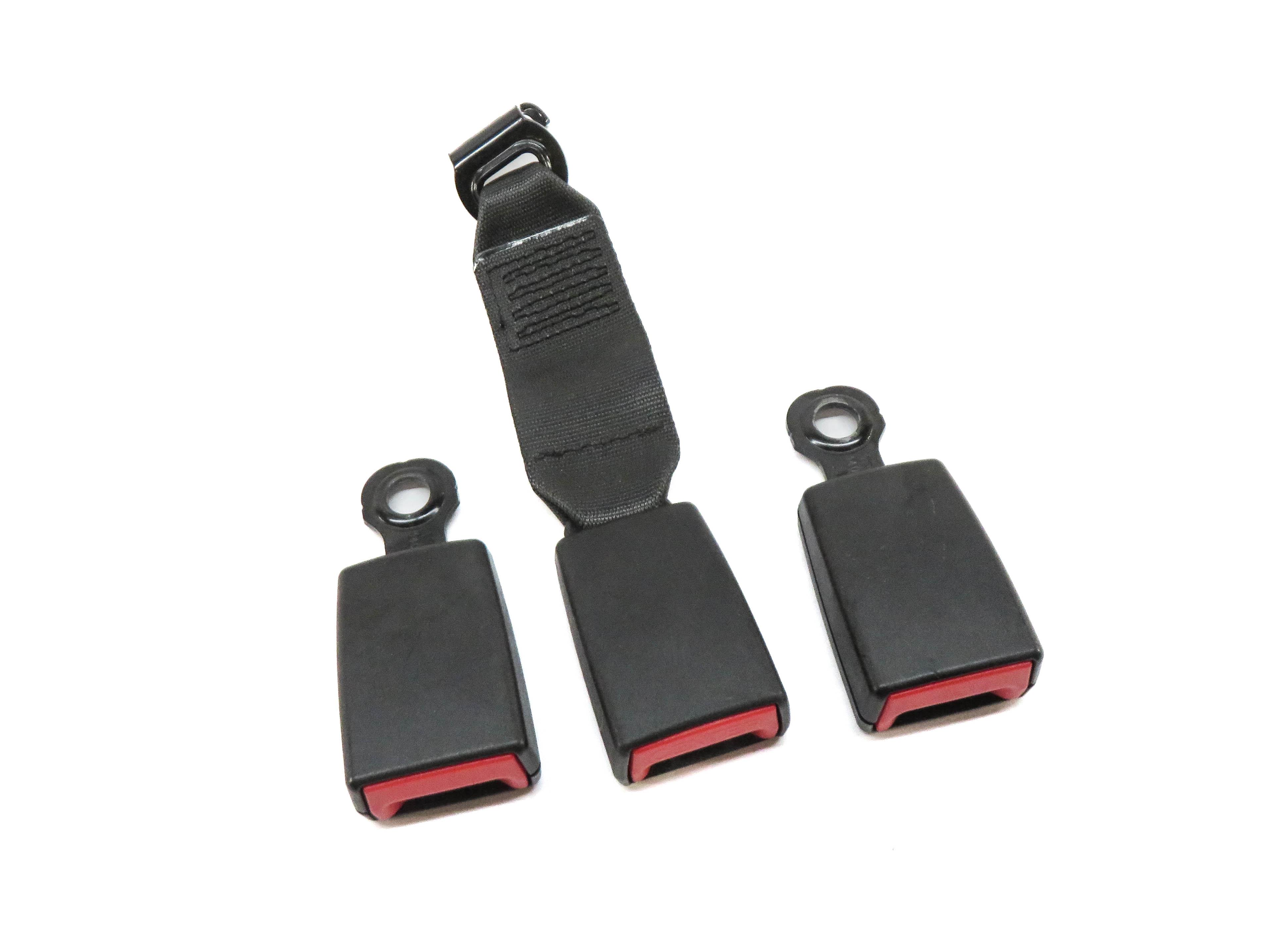 2011 BMW 550iGT (F07) REAR SEAT LEFT CENTER RIGHT SEATBELT BUCKLE RECEIVER SET-3 — exact item pictured