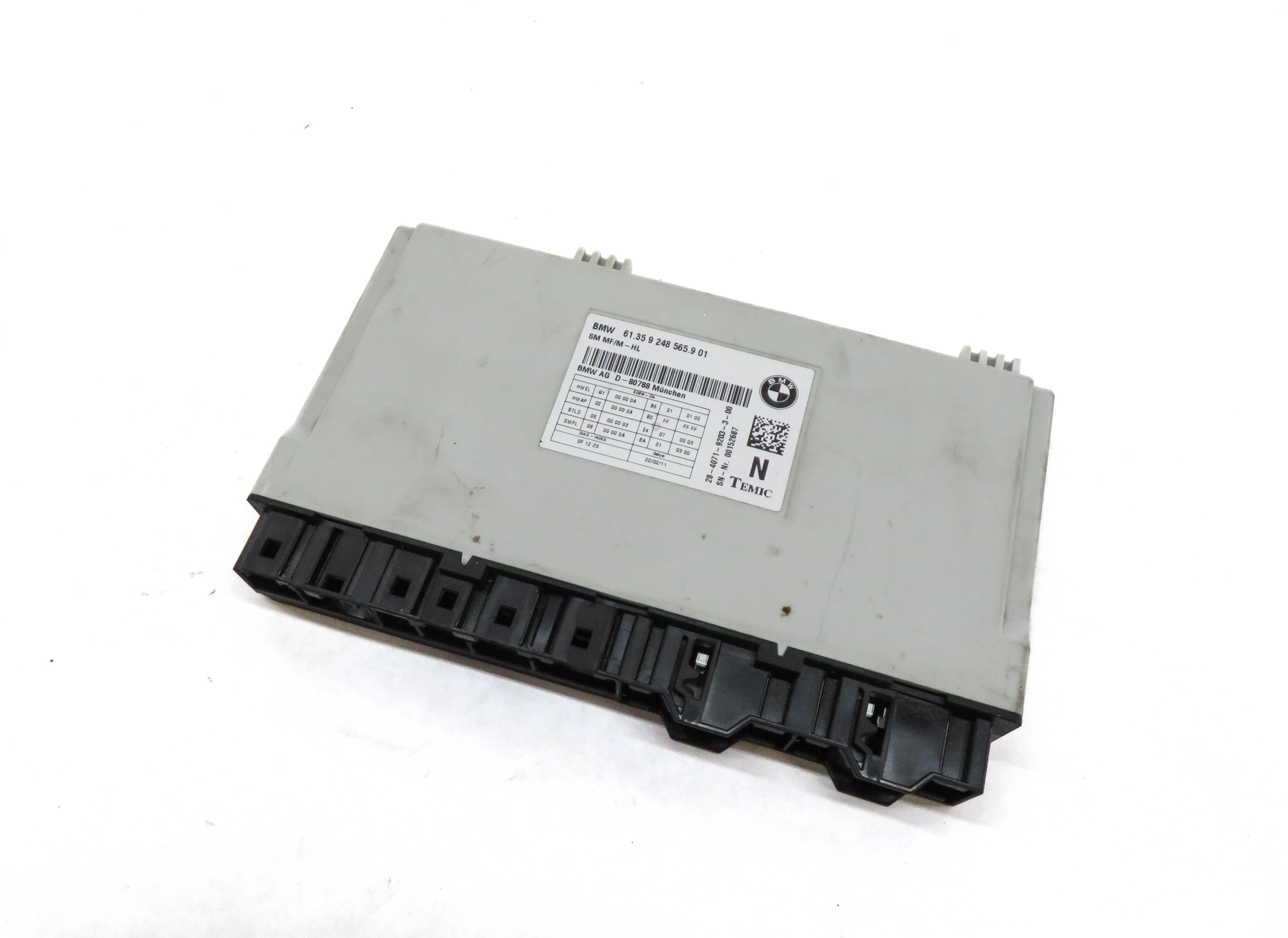 09-17 BMW 535iGT 550iGT 750i 760i (F01 F07) FRONT COMFORT SEAT CONTROL MODULE — exact item pictured