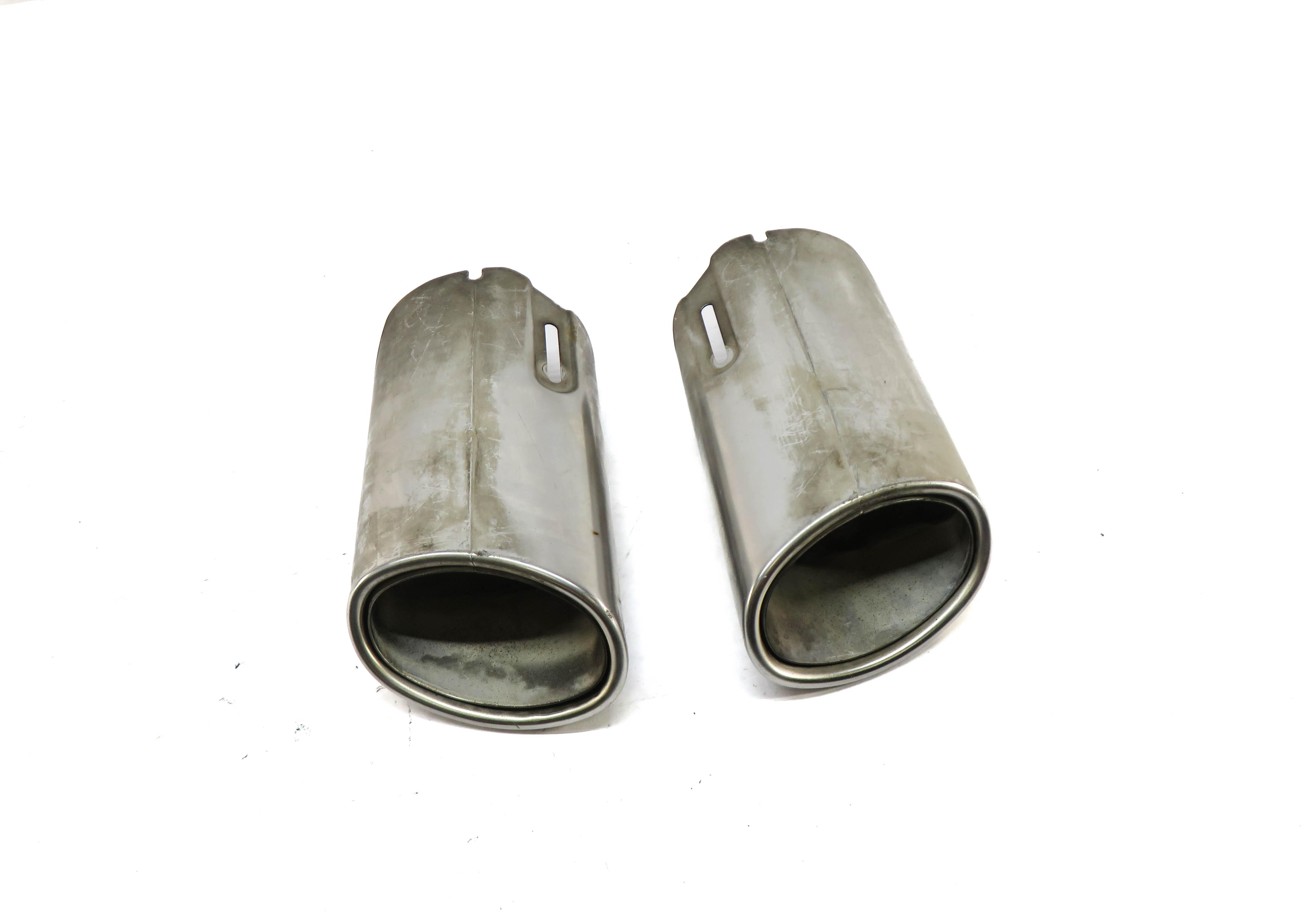 2012 MERCEDES E CLASS COUPE (W207) 3.5L M276 EXHAUST MUFFLER TIP SET 2 — exact item pictured