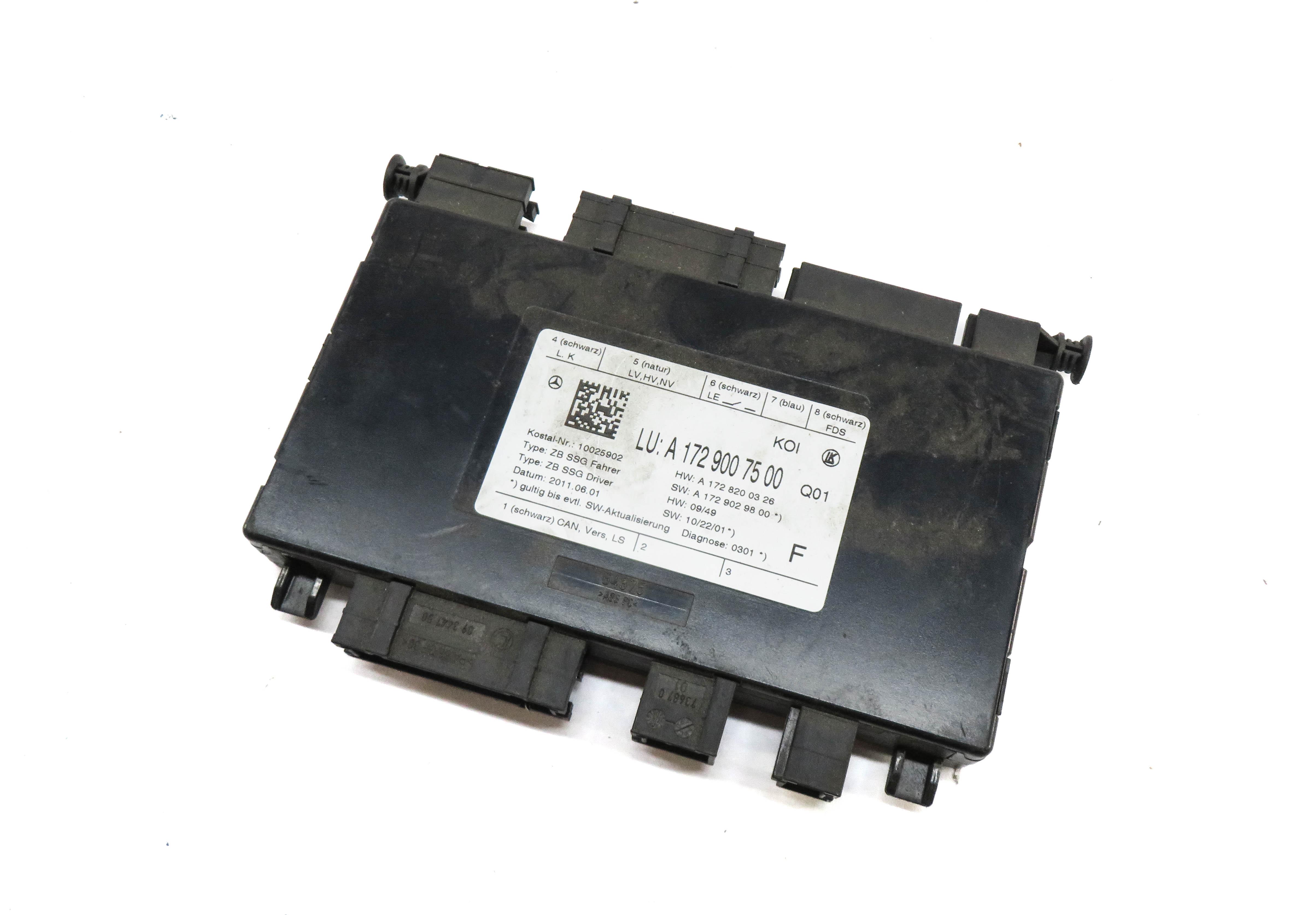 2012 MERCEDES E CLASS COUPE (W207) FRONT LEFT DRIVER SEAT CONTROL MODULE — exact item pictured