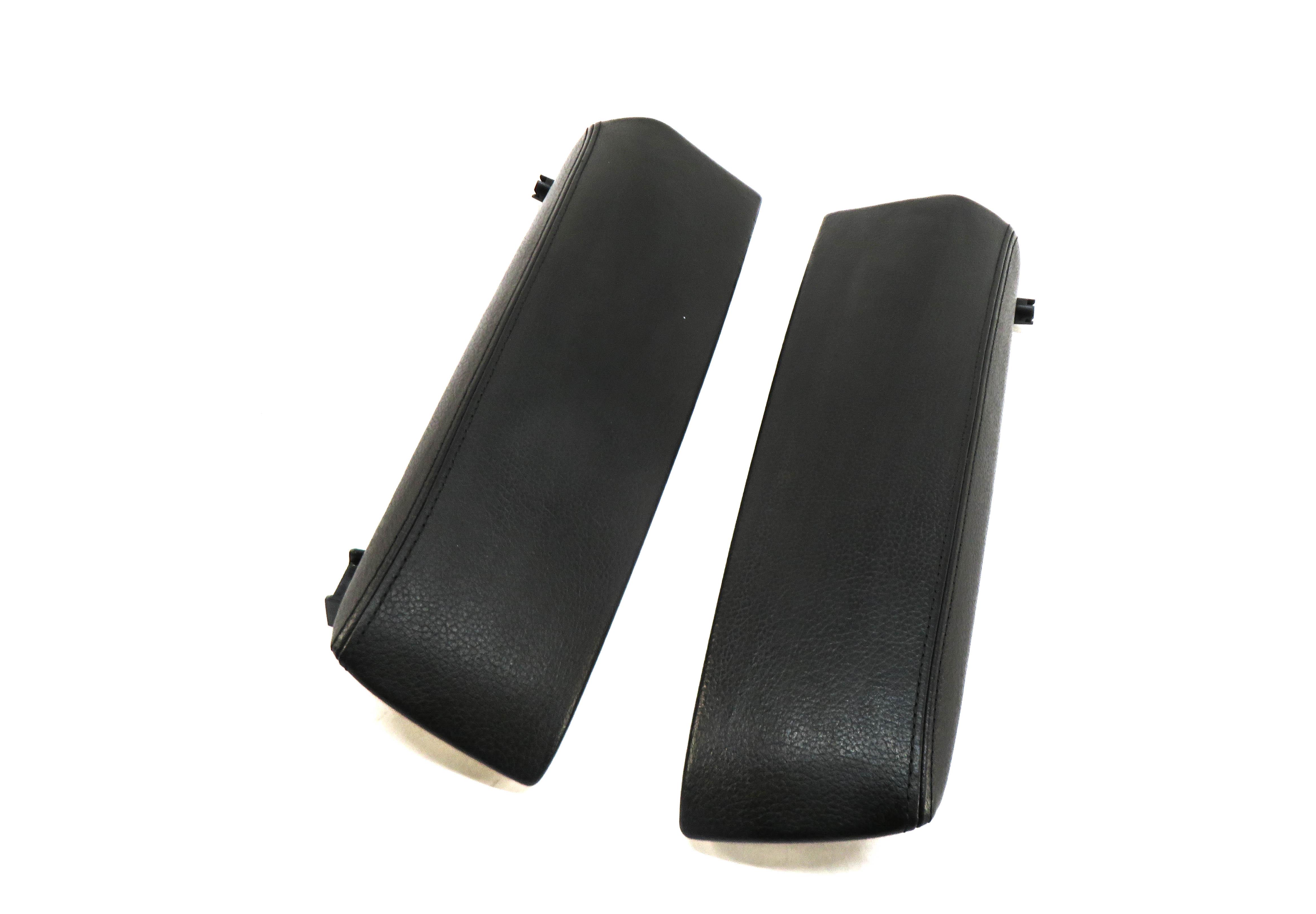 2010-2017 BMW 535iGT 550iGT (F07) FRONT CENTER CONSOLE ARMREST LID SET-2 (BLACK) — exact item pictured