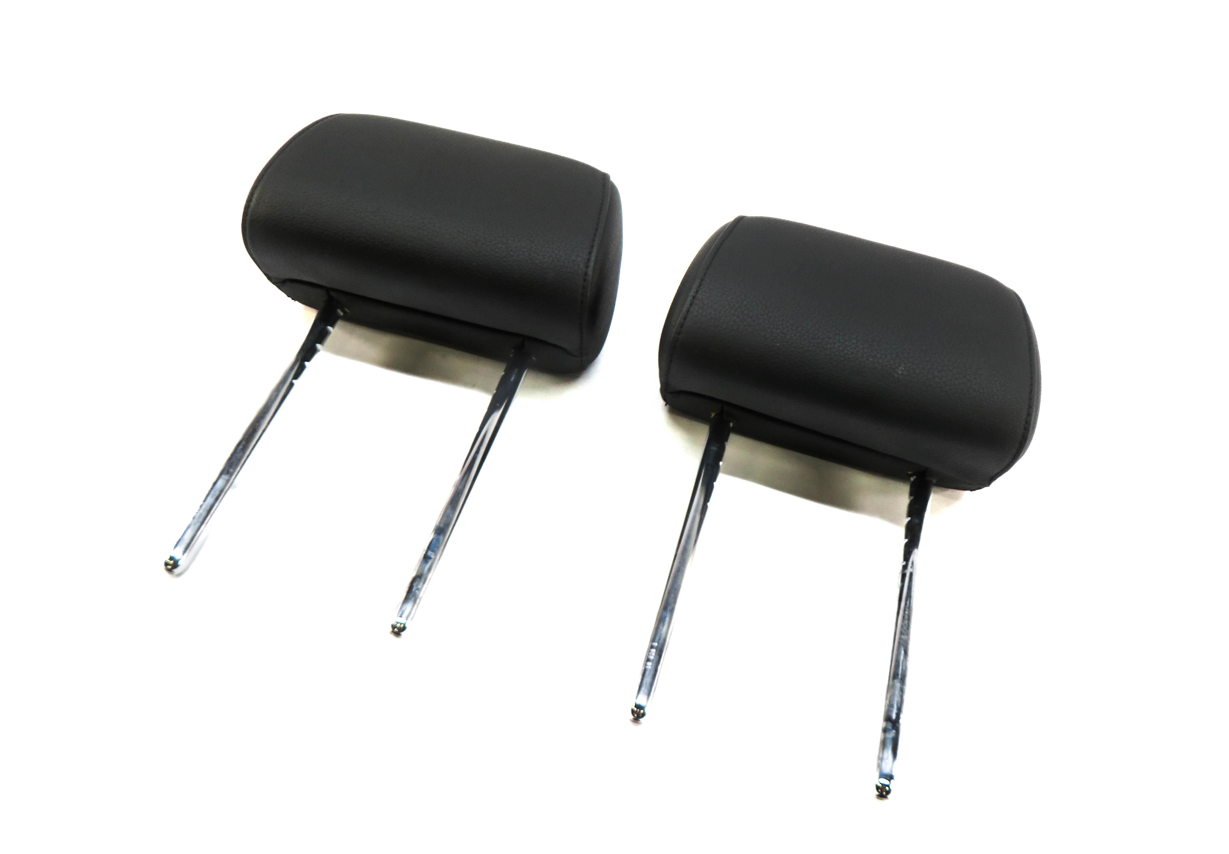 10-13 BMW 535iGT 550iGT (F07) REAR LEFT & RIGHT SEAT HEADREST SET (BLACK) — exact item pictured