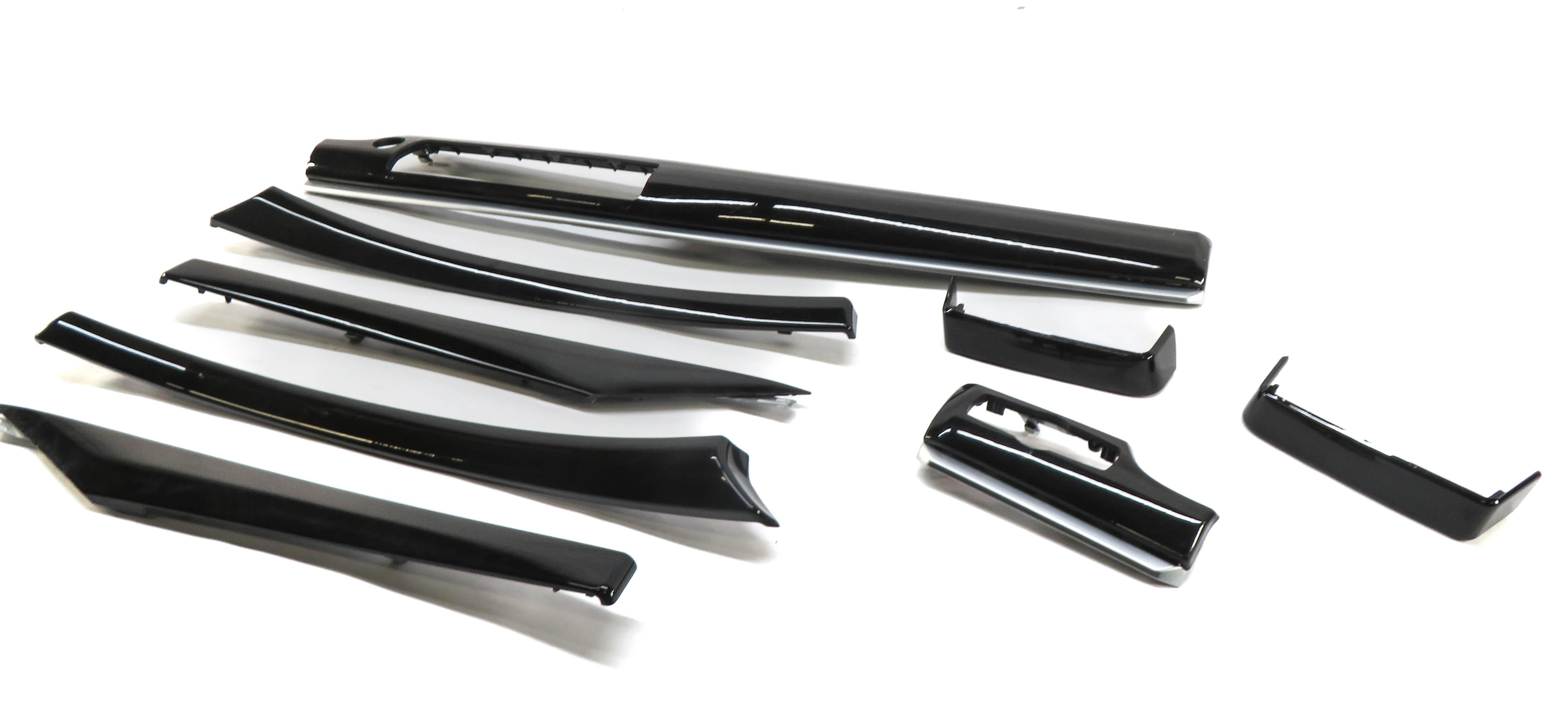 2011 BMW 535iGT (F07) DASH & DOOR INTERIOR WOOD GRAIN TRIM SET (ASH GRAIN WOOD) — exact item pictured