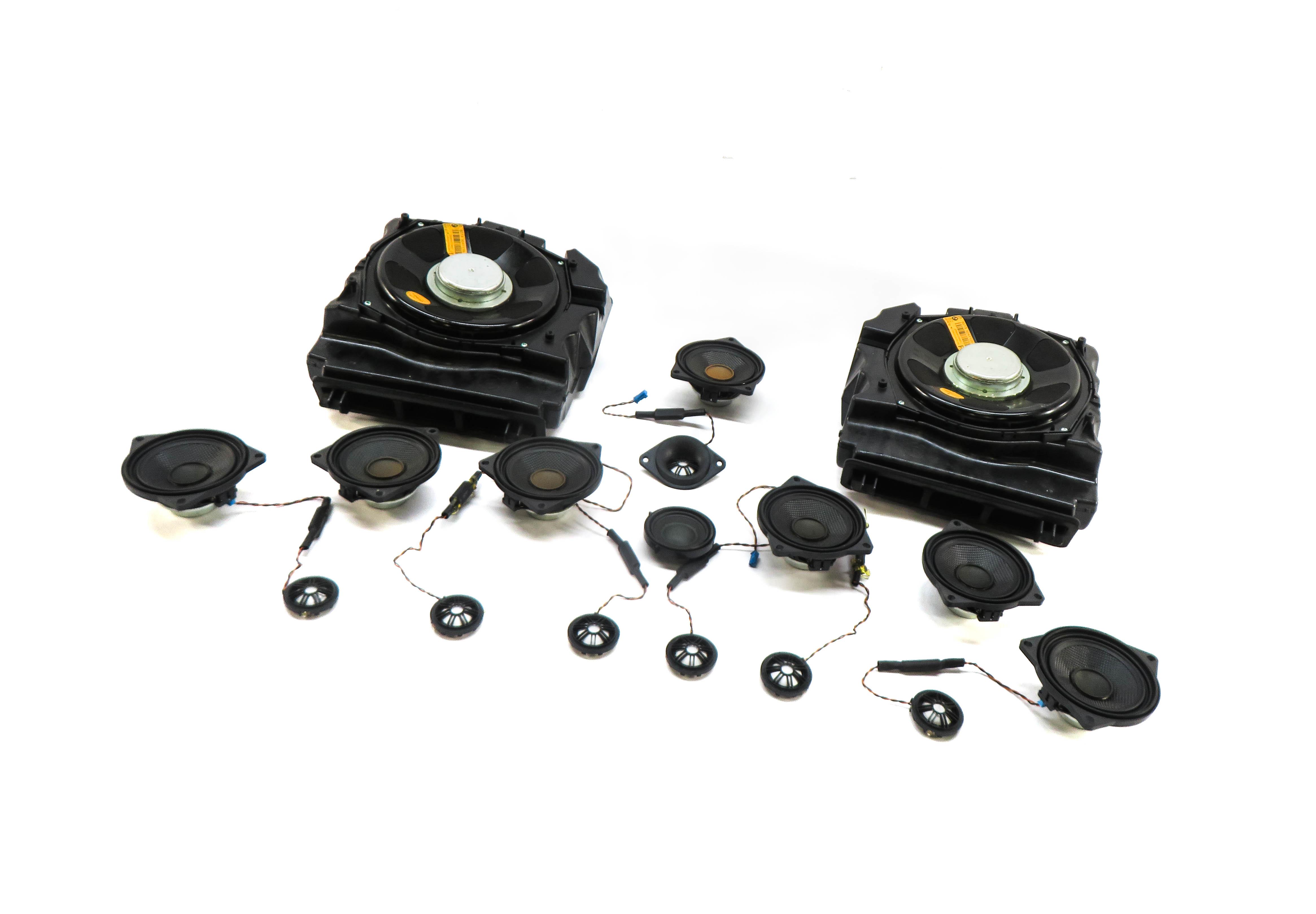 2011 BMW 535iGT (F07) RADIO STEREO AUDIO SUB SUBWOOFER TWEETER SPEAKER SET — exact item pictured
