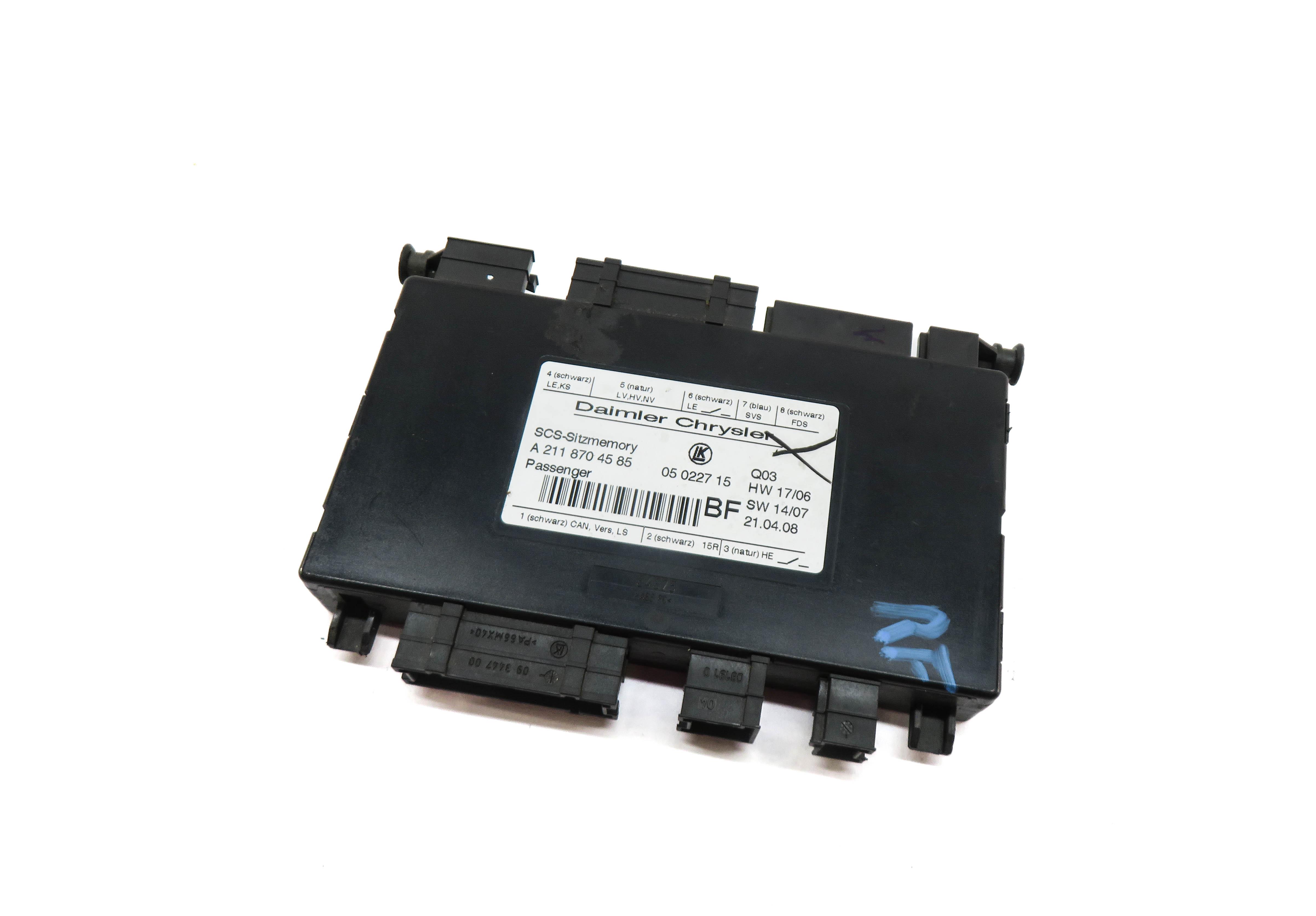 2008 MERCEDES GL450 (X164) RIGHT FRONT PASSENGER SEAT CONTROL MODULE — exact item pictured
