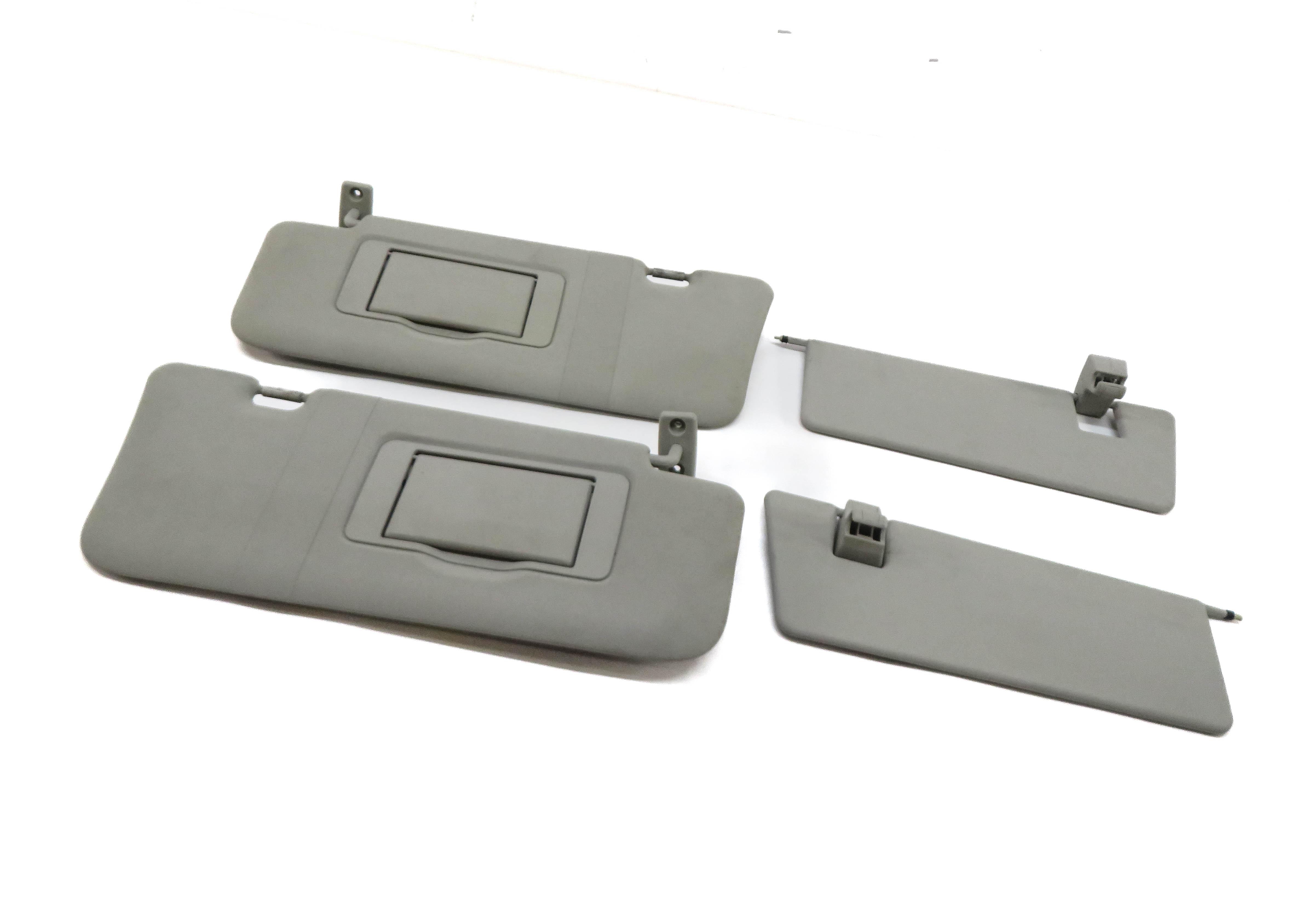 06-12 MERCEDES GL ML CLASS (W164 X164) FRONT LEFT & RIGHT SUNVISOR SET (GRAY) — exact item pictured
