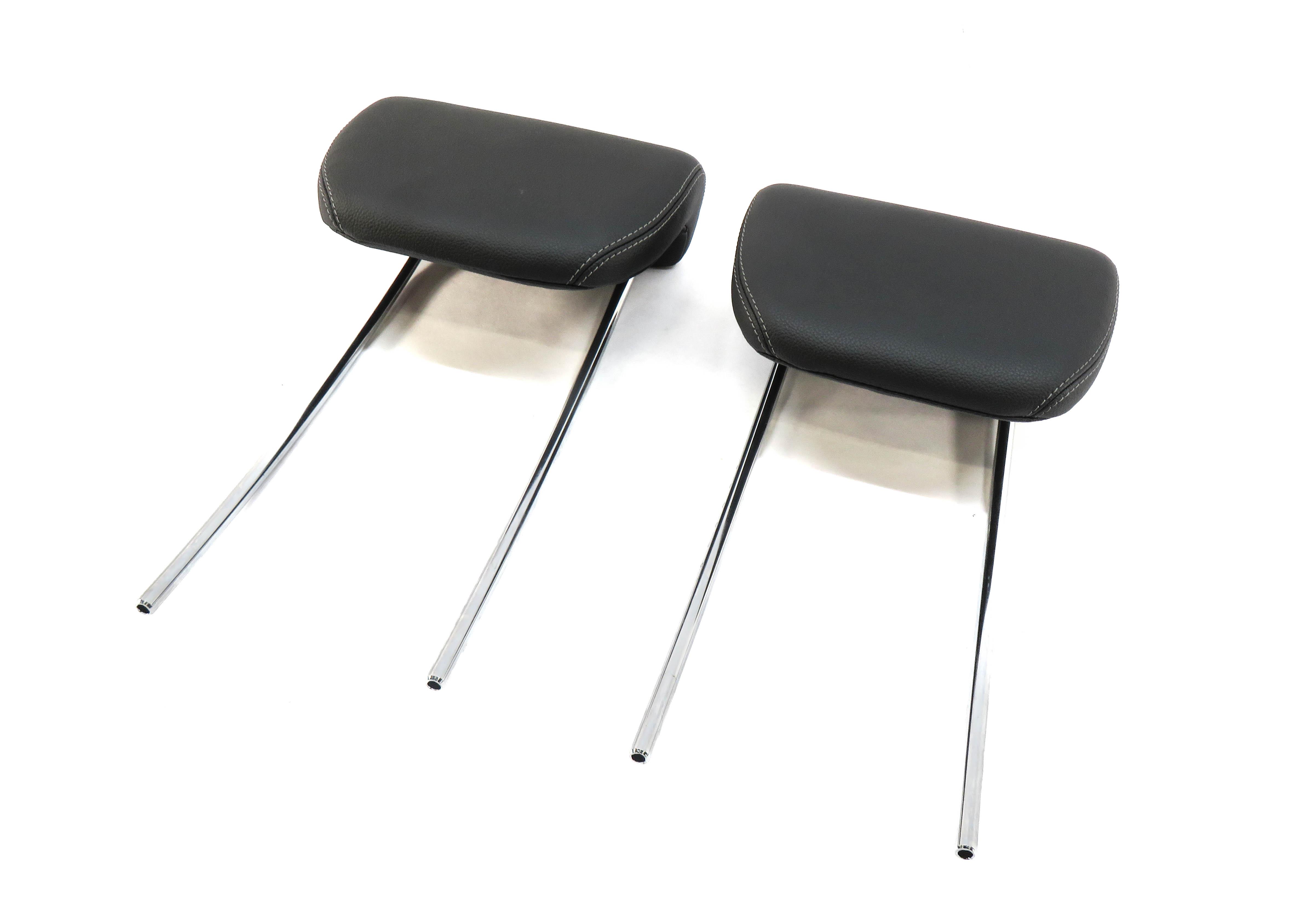 2007-2012 MERCEDES GL-CLASS (X164) REAR 3rd THIRD ROW SEAT HEADREST SET (BLACK) — exact item pictured