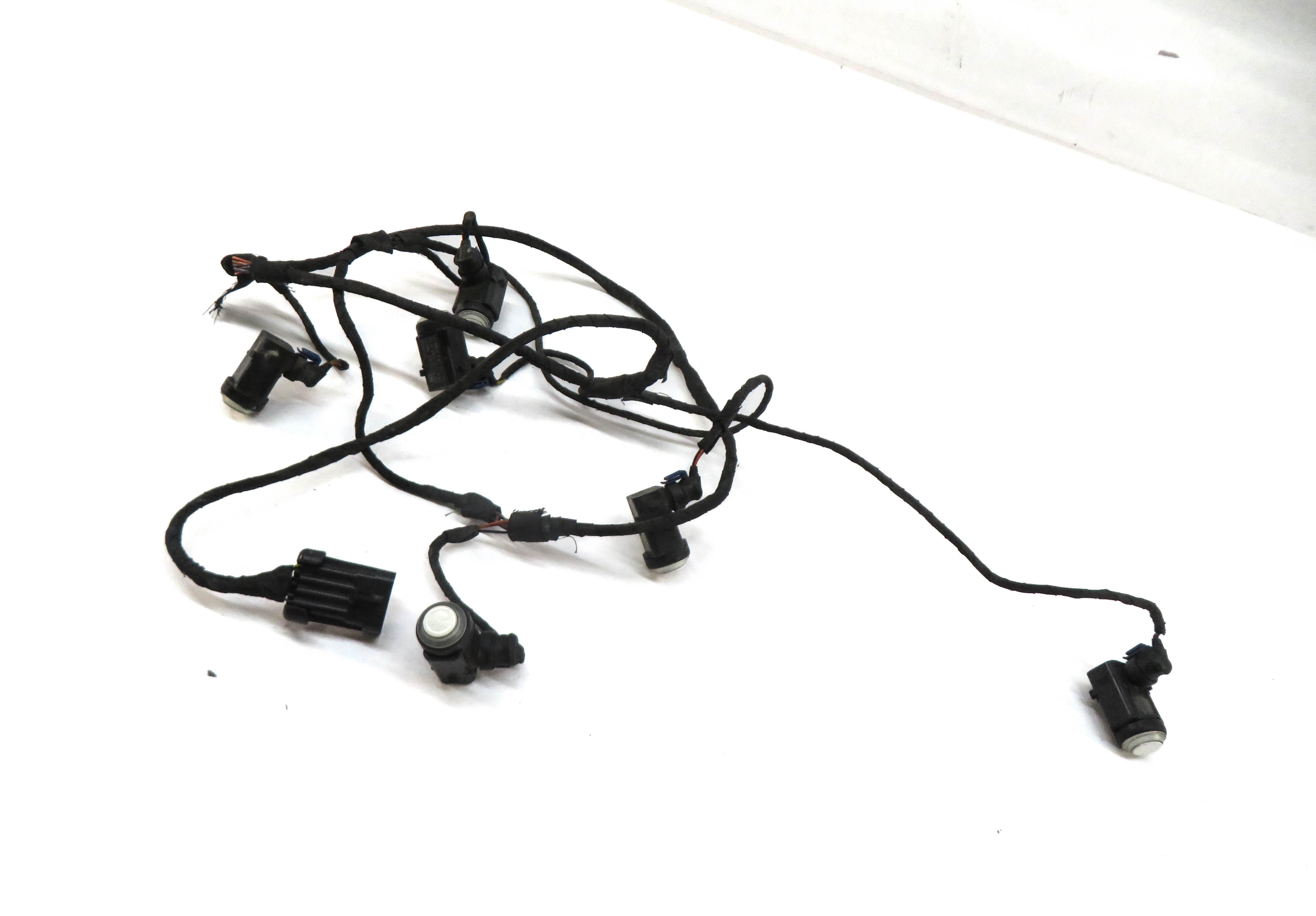 2008 MERCEDES GL450 (X164) FRONT PDC PARK SENSOR SET w/ HARNESS (CALCITE WHITE) — exact item pictured