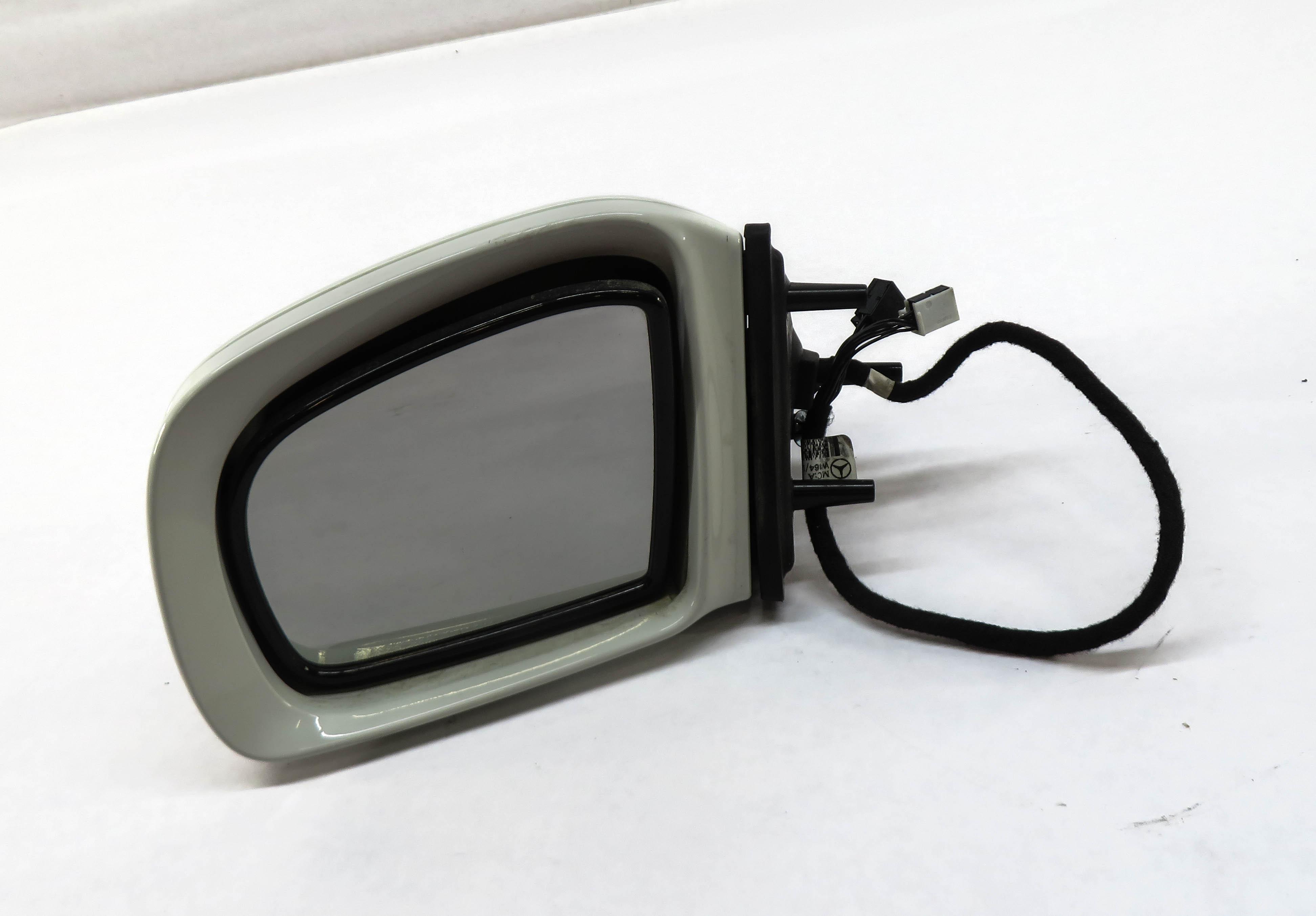 06-08 MERCEDES GL ML R CLASS (W164 W251 X164) LEFT PFOLD AUTODIM MIRROR (WHITE) — exact item pictured