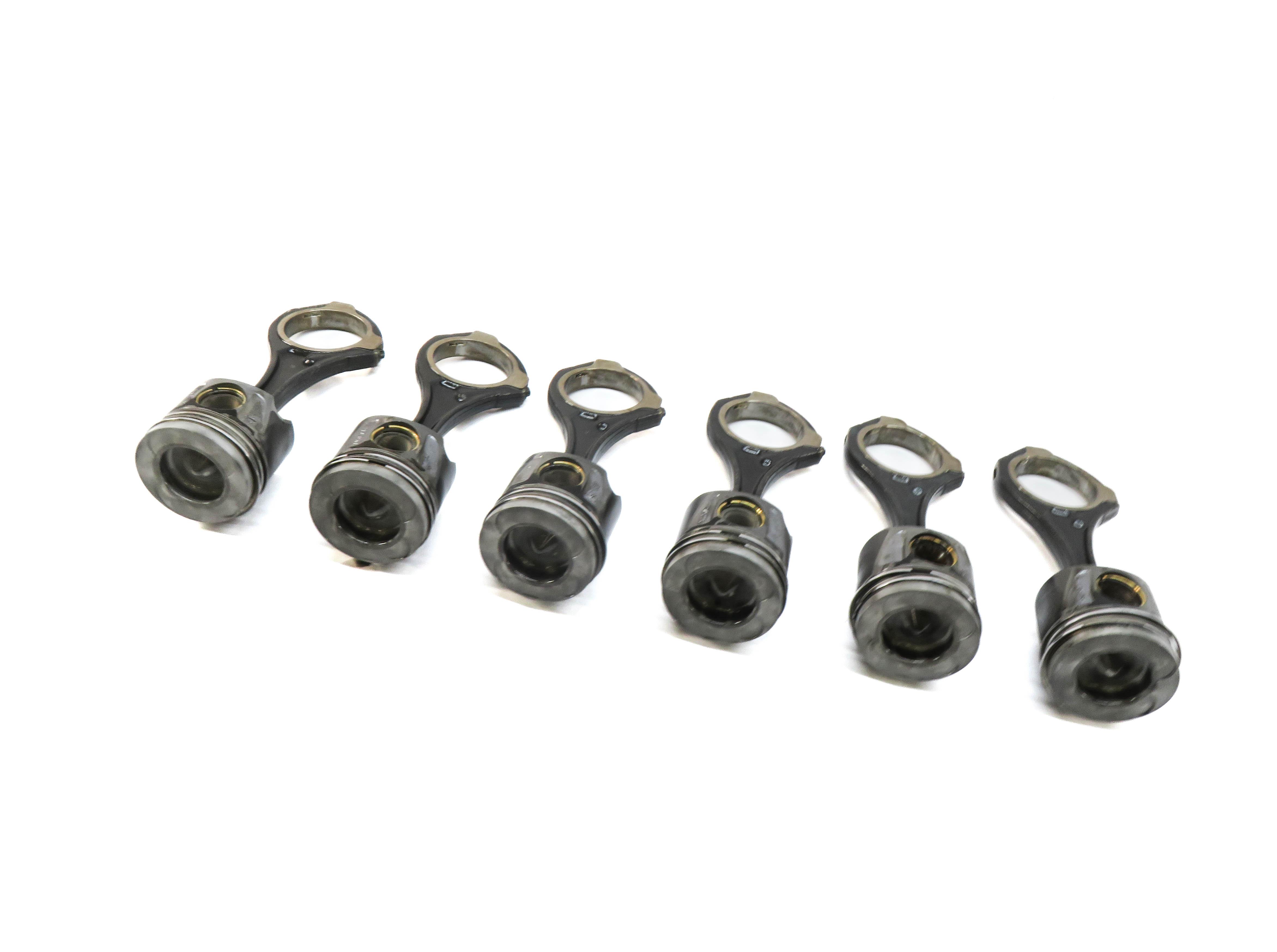 12-17 ML GL GLS S X166 W166 W221 3.0L DIESEL OM642 PISTON & CONNECTING ROD SET 6 — exact item pictured