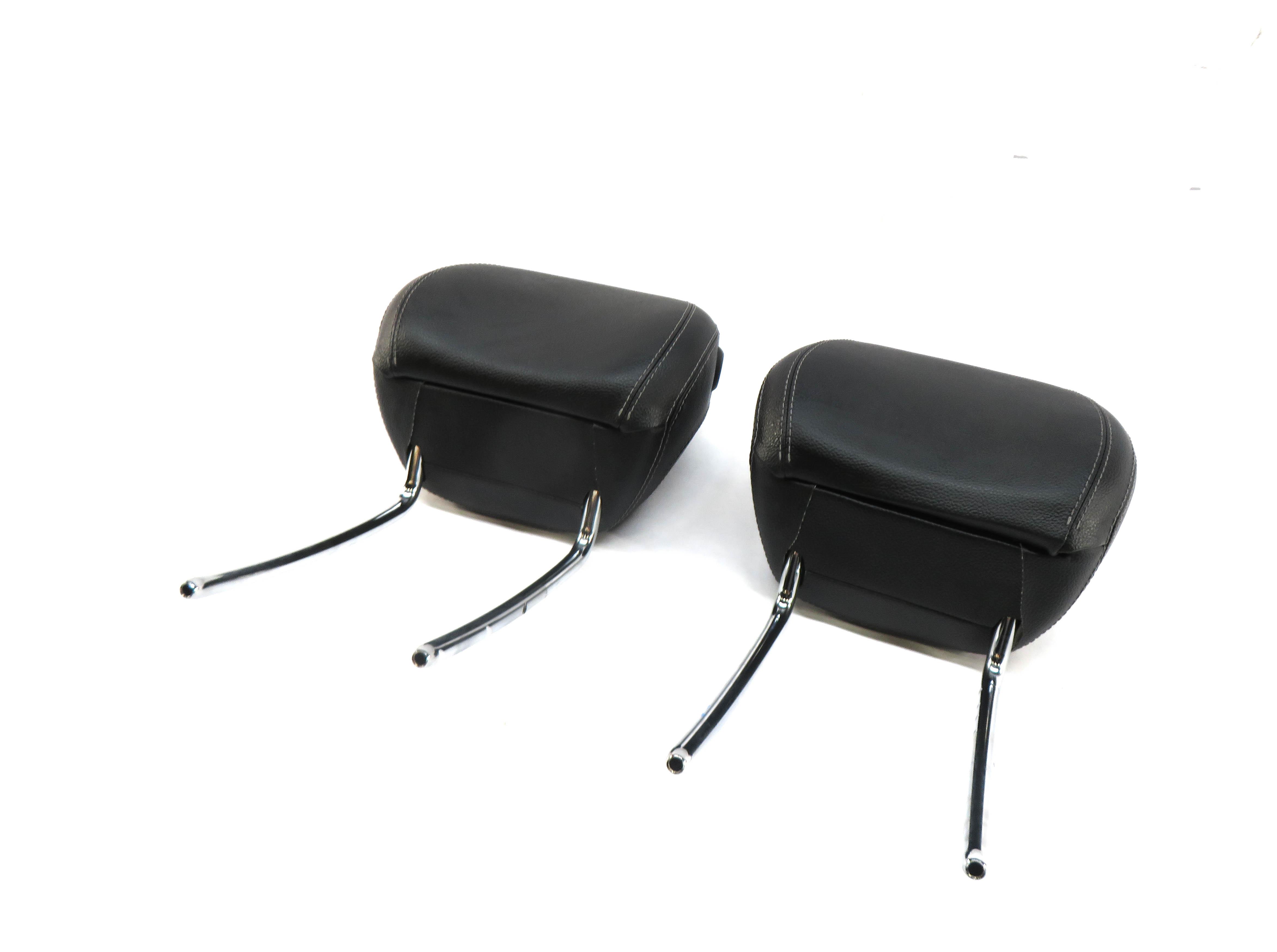 12-14 MERCEDES ML GL (X166 W166) FRONT LEFT AND RIGHT SEAT HEADREST SET2 (BLACK) — exact item pictured