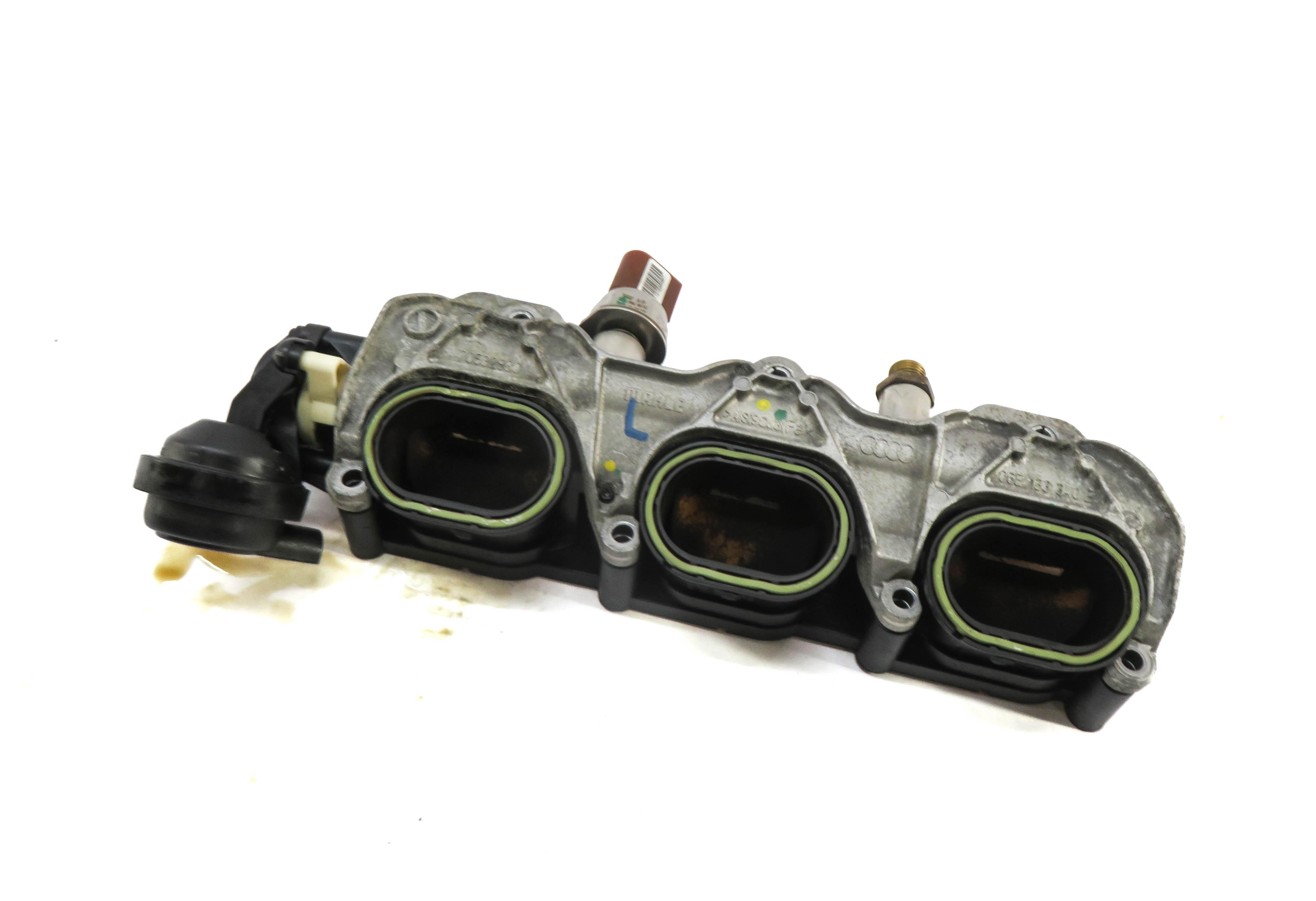 2014 AUDI Q7 (4L) 3.0L CTWB ENGINE LEFT LOWER INTAKE MANIFOLD DIFFUSER RAIL — exact item pictured