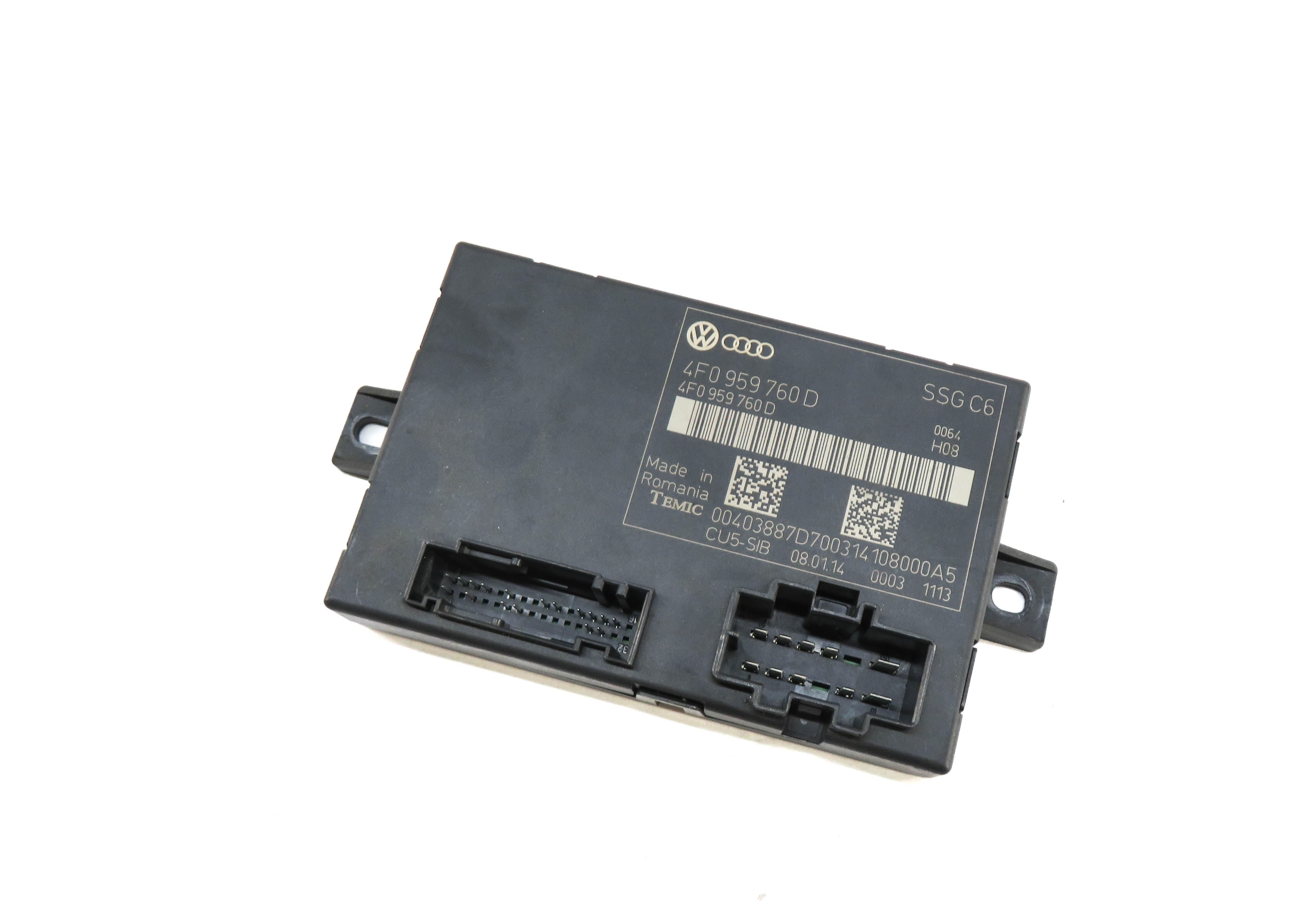 2005-2015 AUDI A6 S6 Q7 (C6 4L) LEFT FRONT DRIVER MEMORY SEAT CONTROL MODULE — exact item pictured