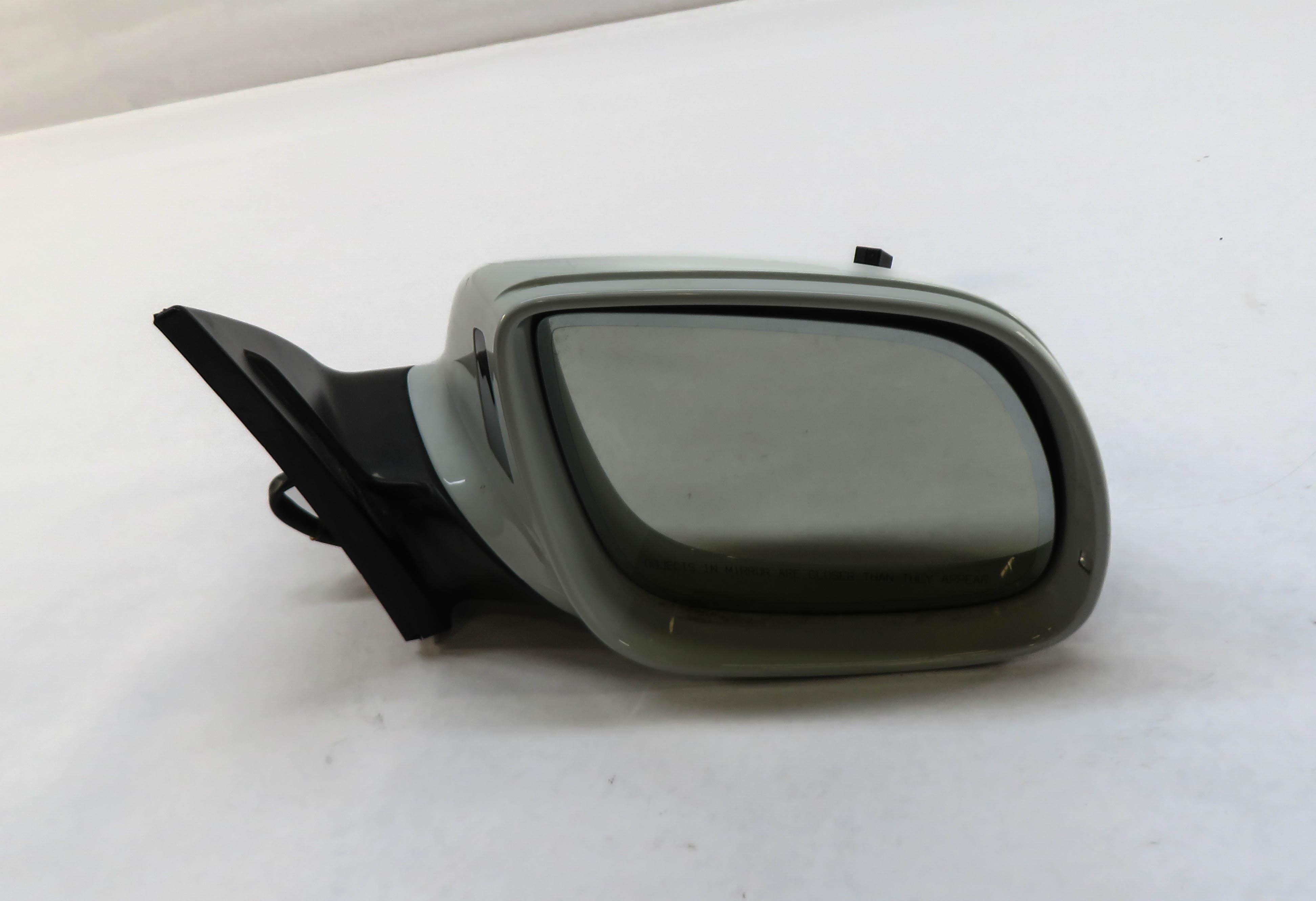 13-15 AUDI Q7 (4L) RIGHT PASSENGER P-FOLD BLIND SPOT DOOR MIRROR CARRARA WHITE — exact item pictured