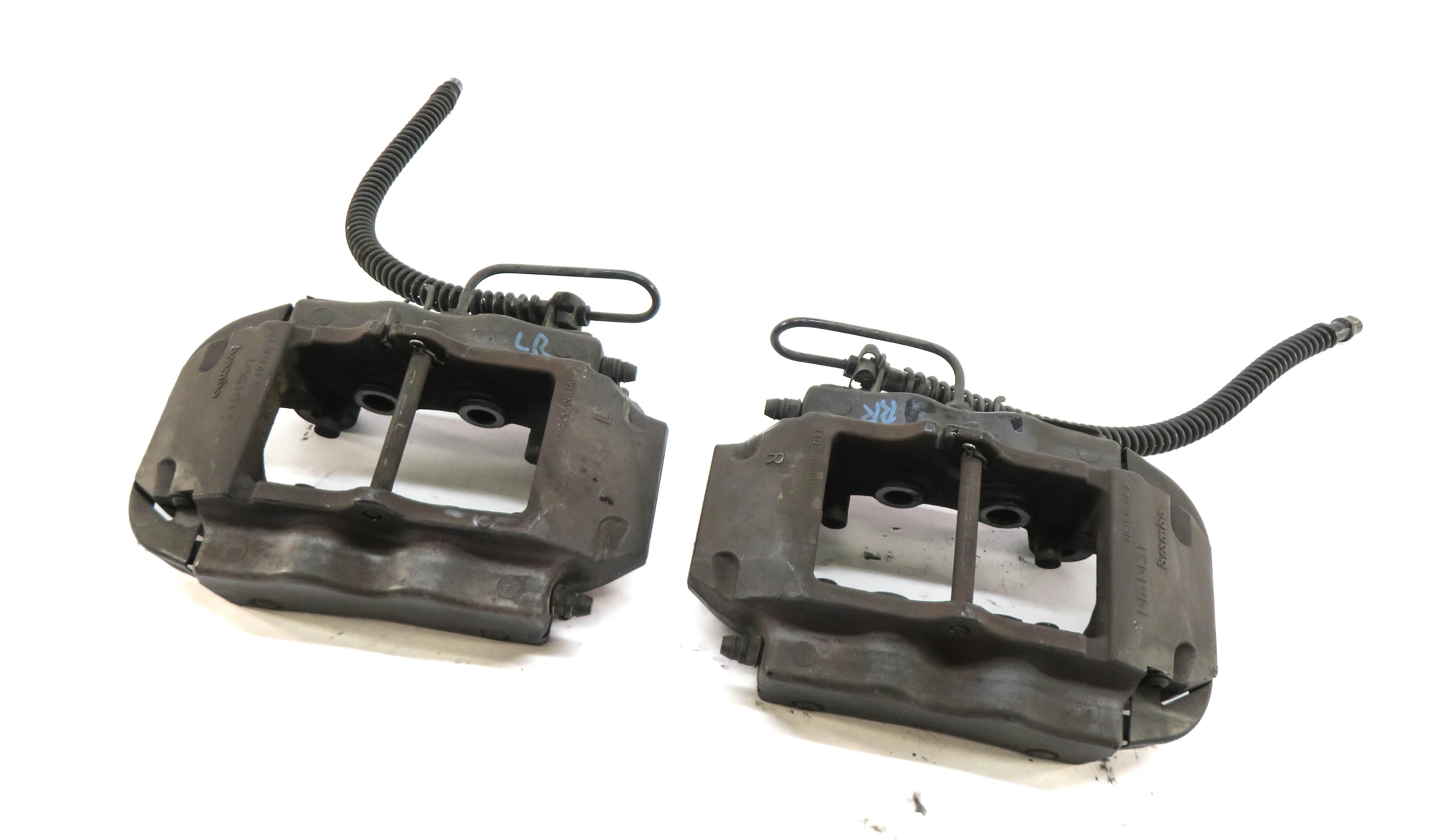 2004-2015 VW TOUAREG AUDI Q7 (4L) REAR ABS DISC BRAKE CALIPER SET-2 (BREMBO) — exact item pictured
