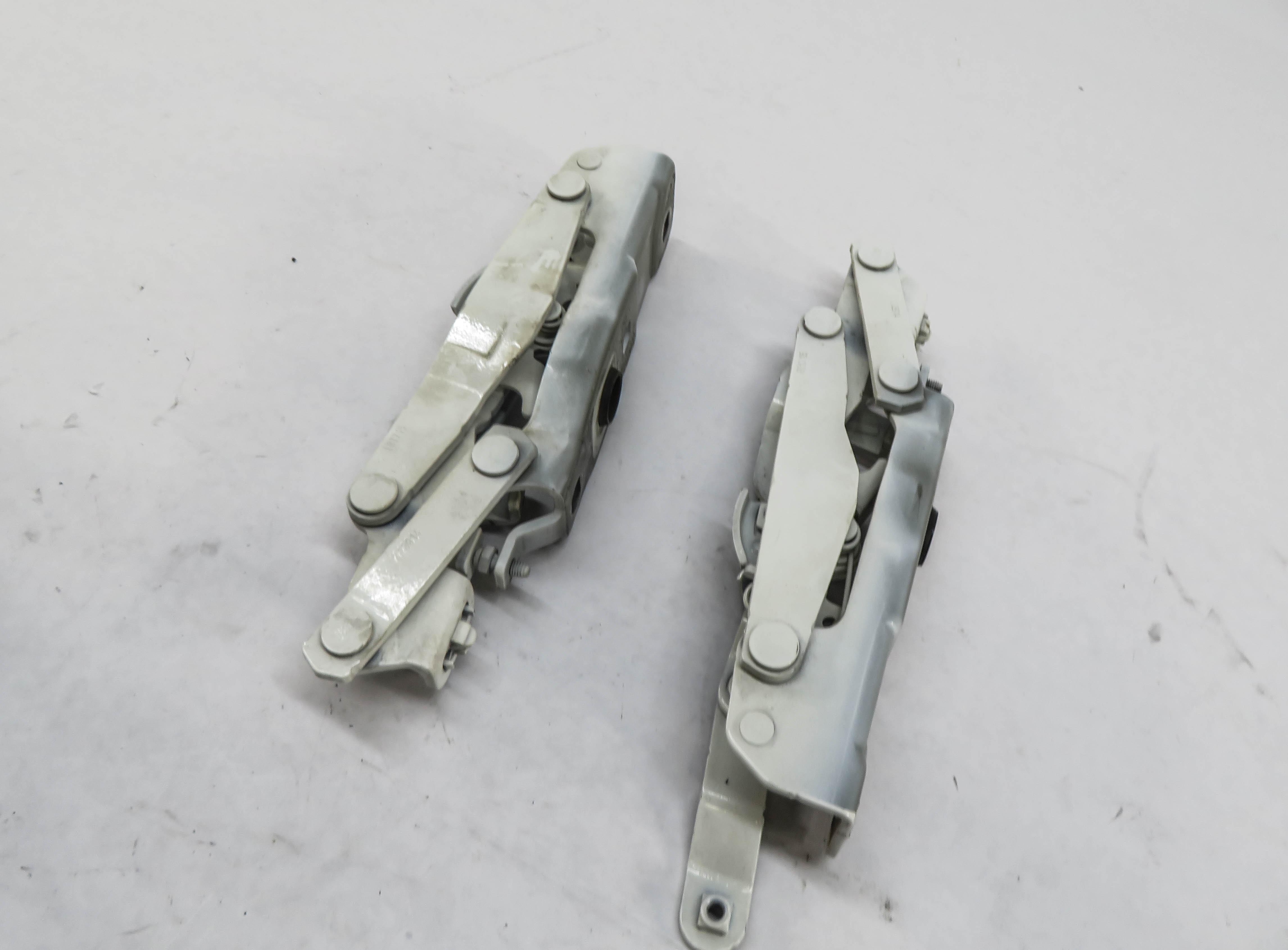 16-22 MERCEDES SL SLC SLK CLASS (R172 R232) FRONT HOOD HINGE SET-2 (WHITE 149U) — exact item pictured
